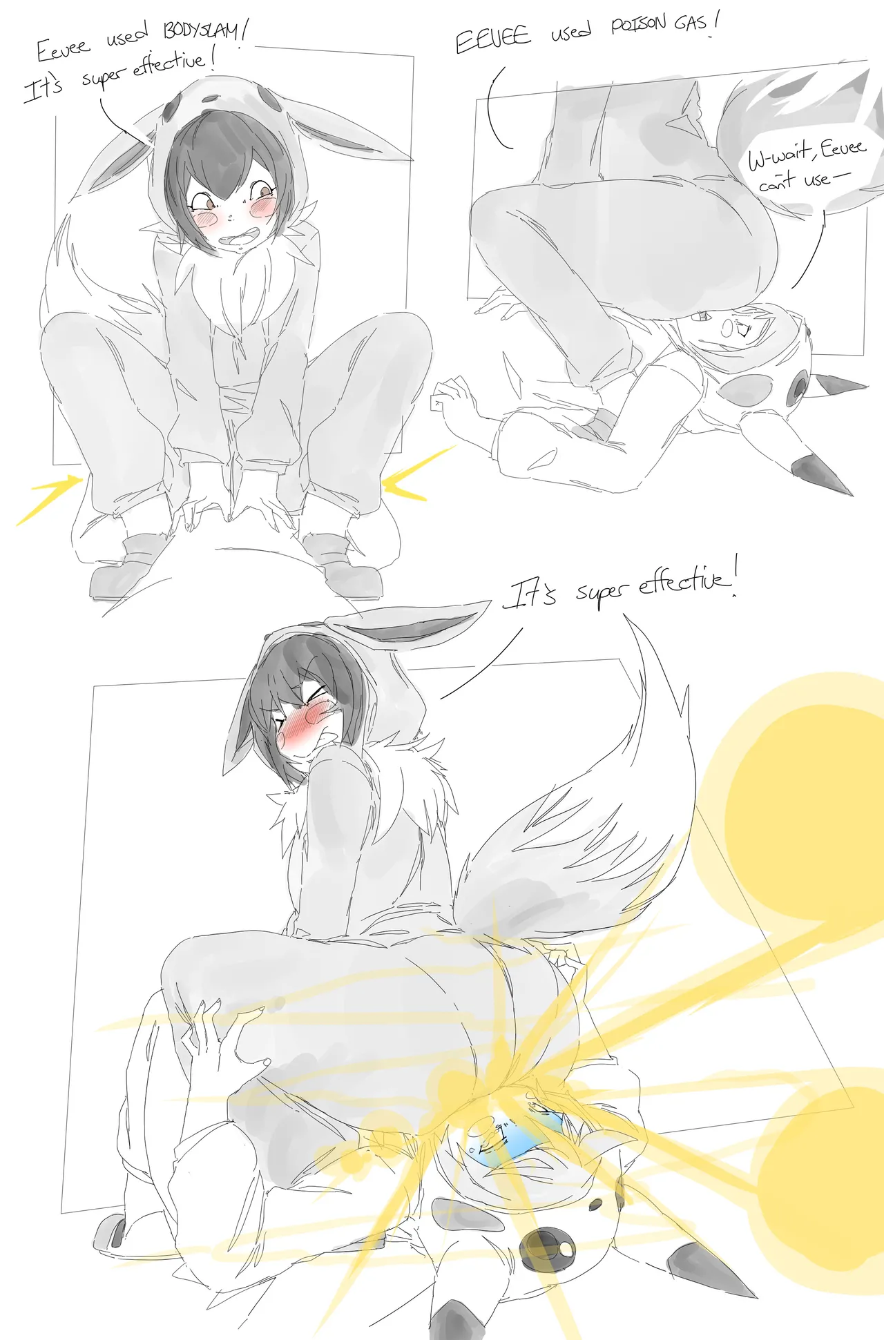 Pokemon: Hex Maniac and Pokekid comics page 3 full