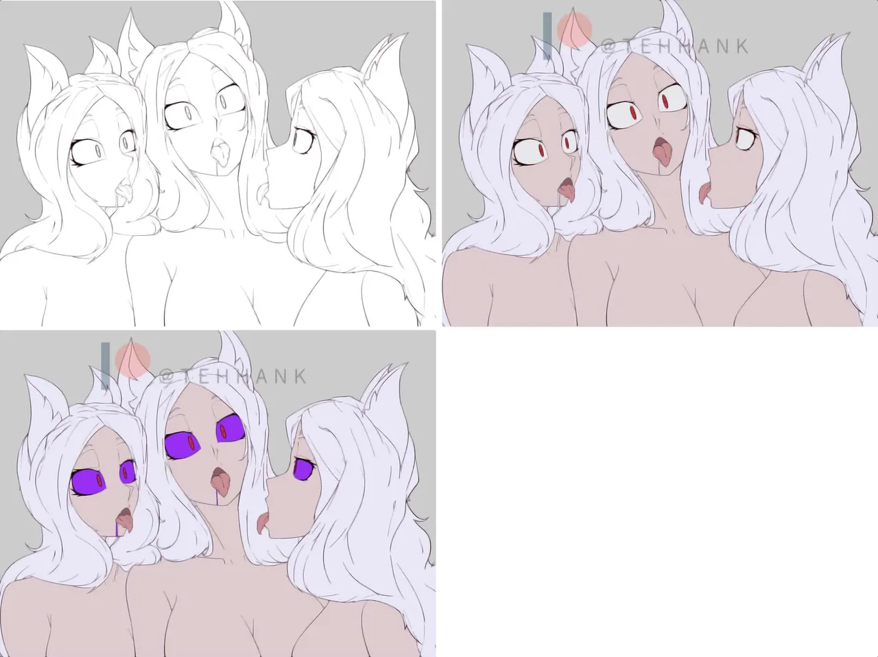 Cerberus' Triple Blowjob page 8 full