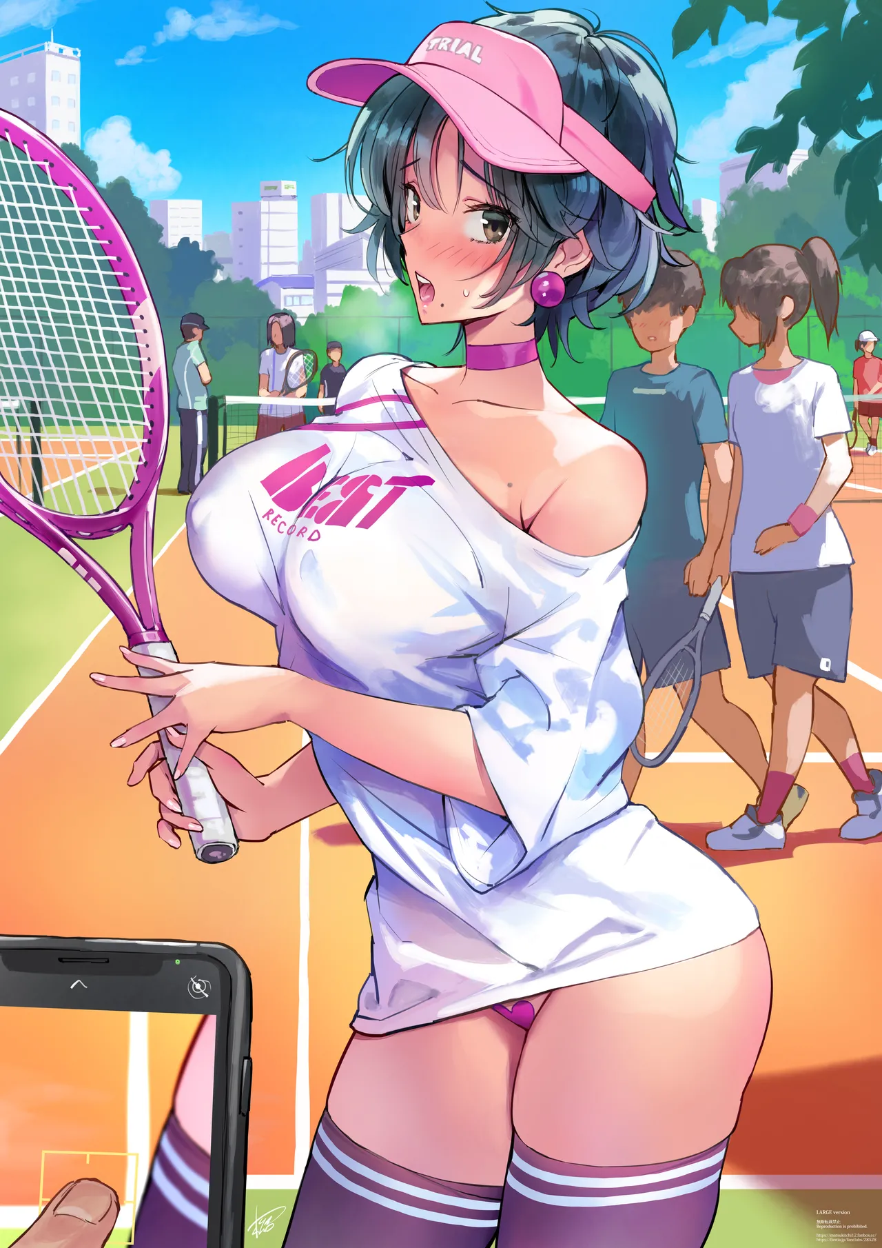 テニスコートでカノジョに恥ずかしいシチュを… page 10 full