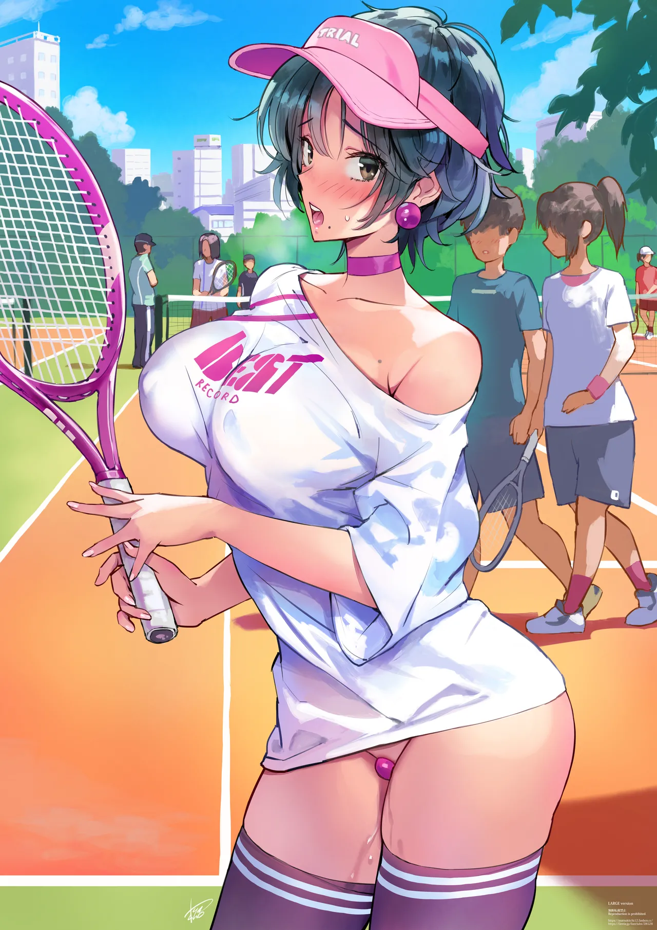 テニスコートでカノジョに恥ずかしいシチュを… page 7 full