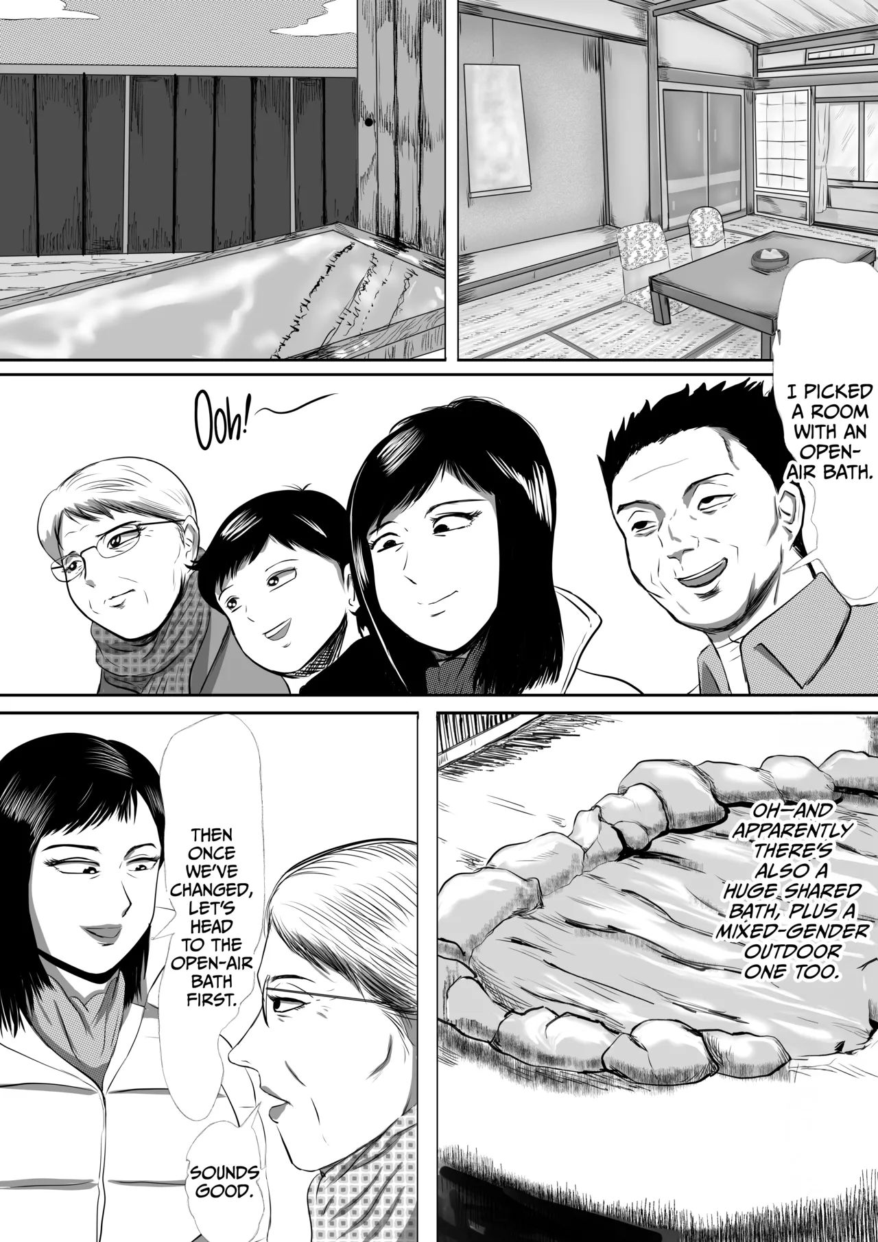 Obaa-chan-chi ni Boku wa Iku! Shinnen Onsen Ryokou Hen page 8 full