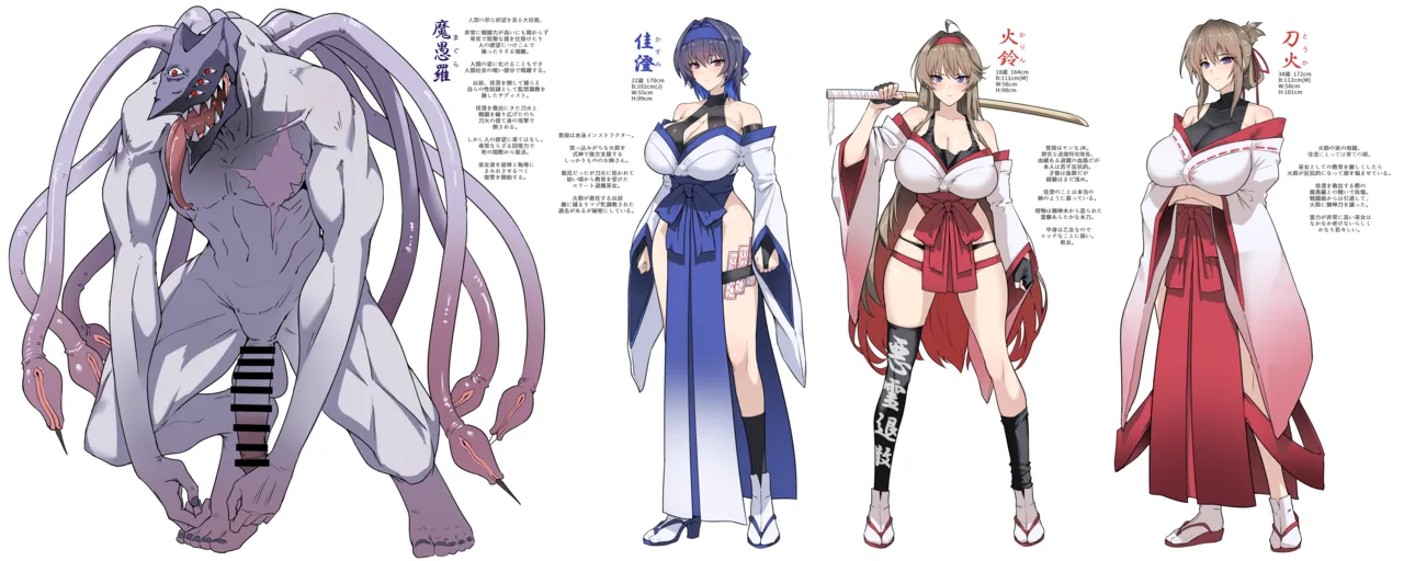 Hama no Miko Ingoku ni Otsu Setting Collection page 6 full