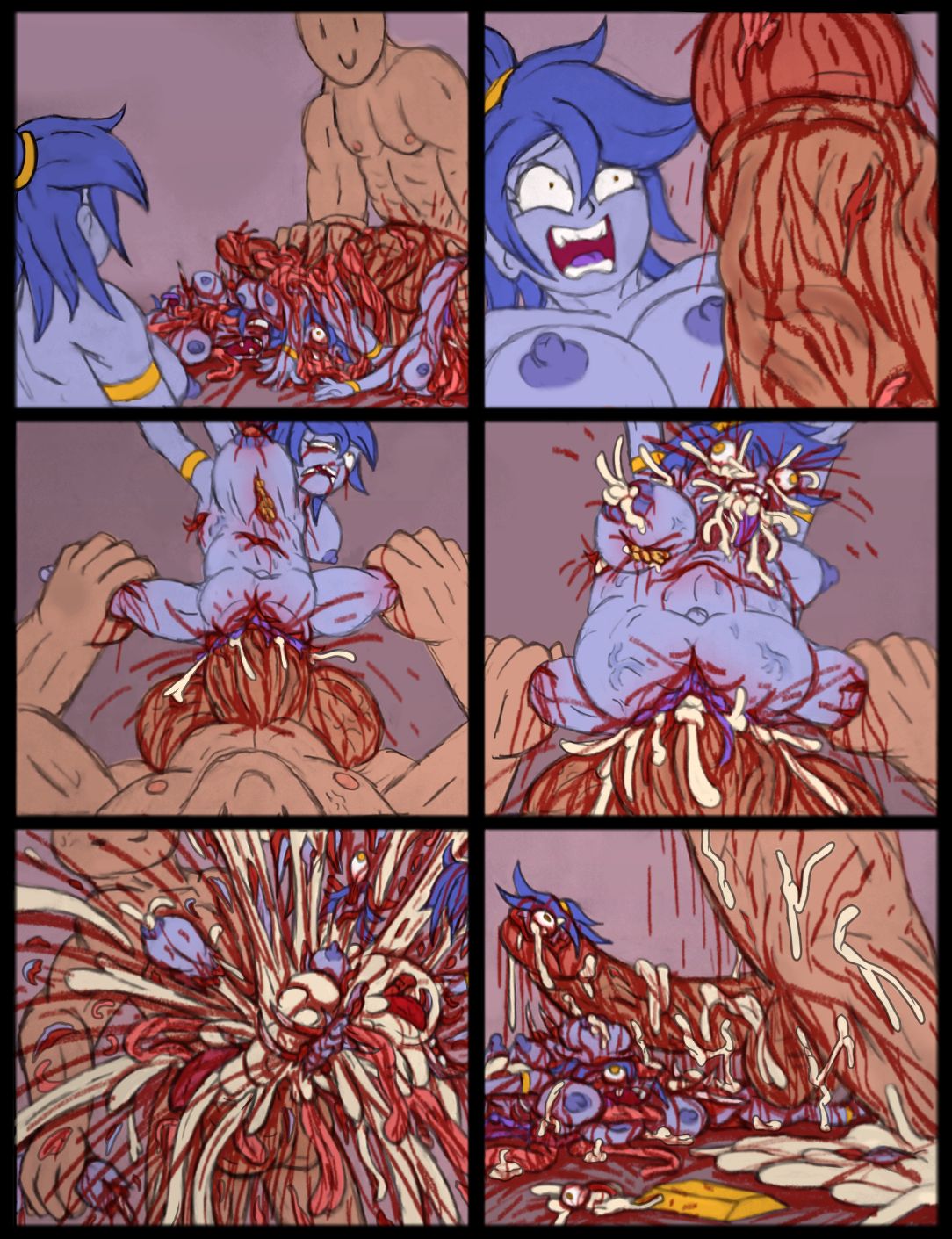 Forbidden Hornet Guro Art page 7 full
