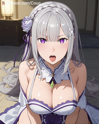 Emilia hentai | Re:Zero fan art cover