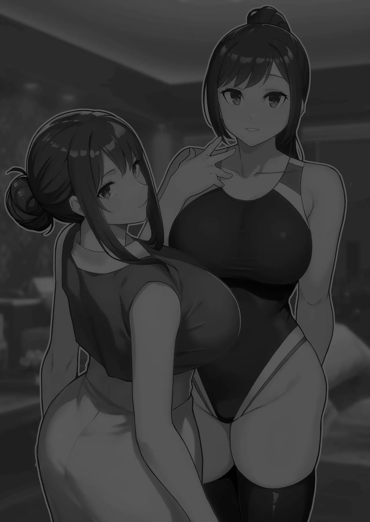 Loveho de Date Kabegoshi ni Oyako to Sorezore XX Suru Hon Zenpen | 러브호텔 데이트 벽 너머로 모녀를 각각 ○○하는 책【전편】 page 2 full