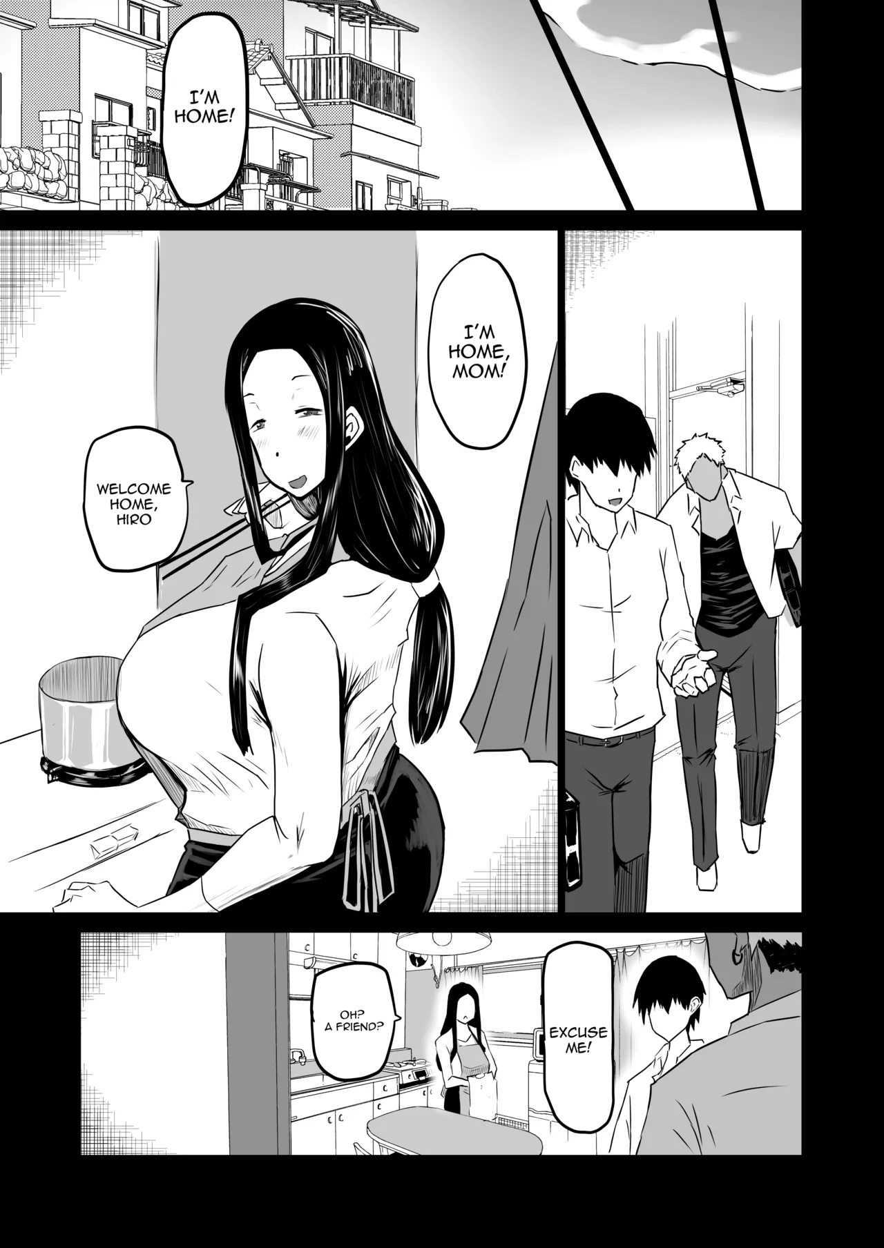 Tomodachi ga Boku no Oba to Mama de Gachinuki | My Friend Uses My Mom And Aunt To Get Off page 10 full