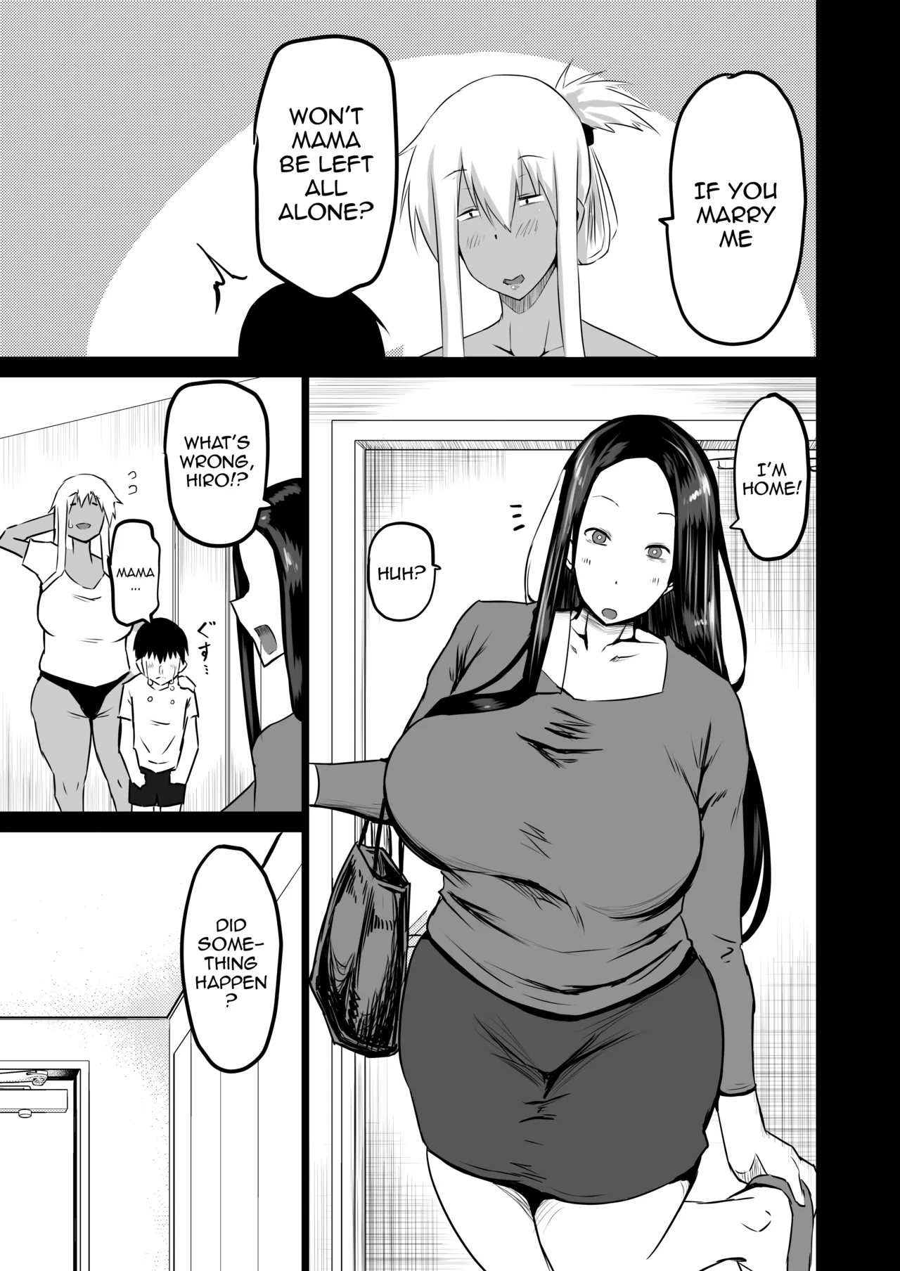 Tomodachi ga Boku no Oba to Mama de Gachinuki | My Friend Uses My Mom And Aunt To Get Off page 4 full
