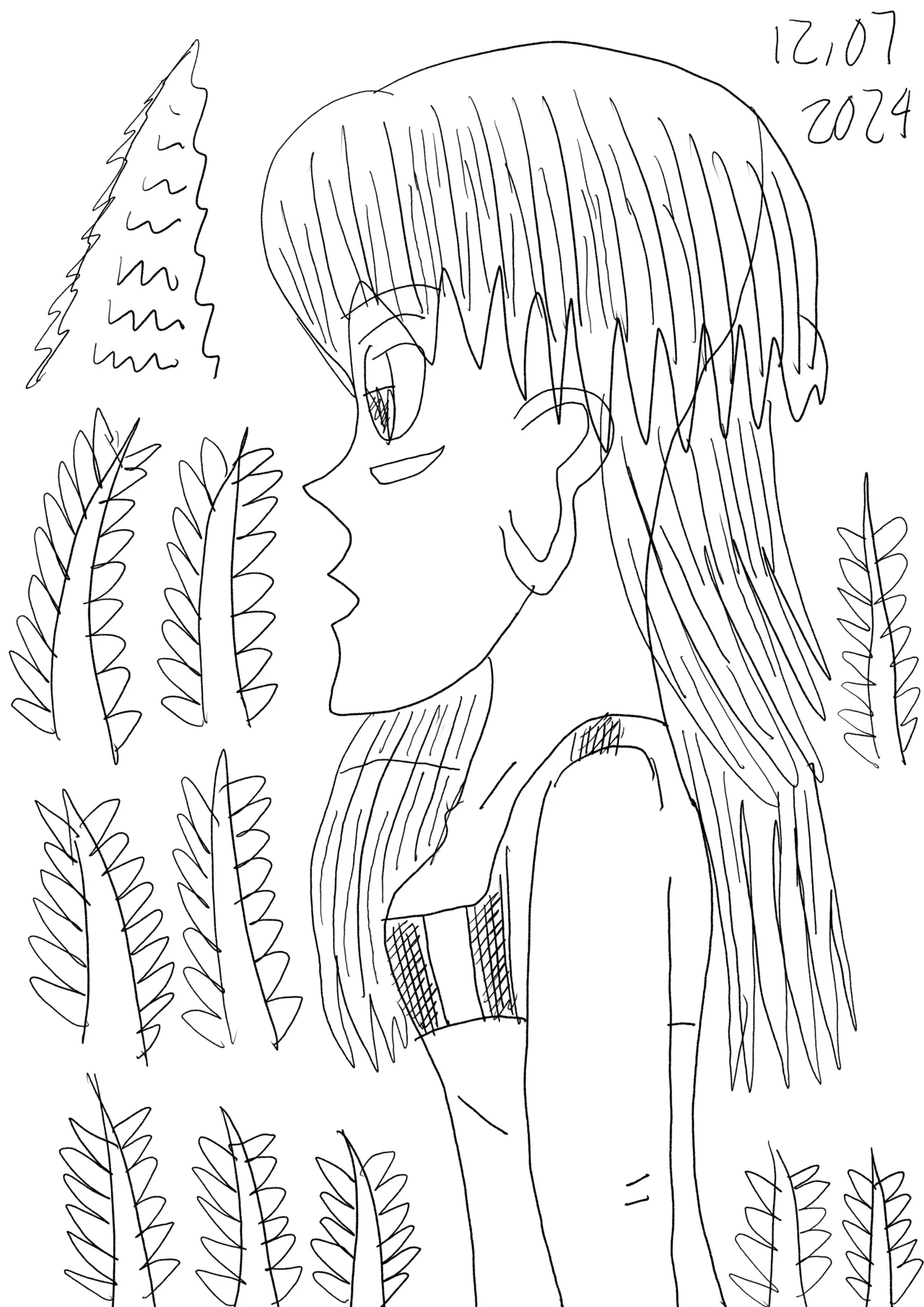 cute anime girls digital drawings page 3 full
