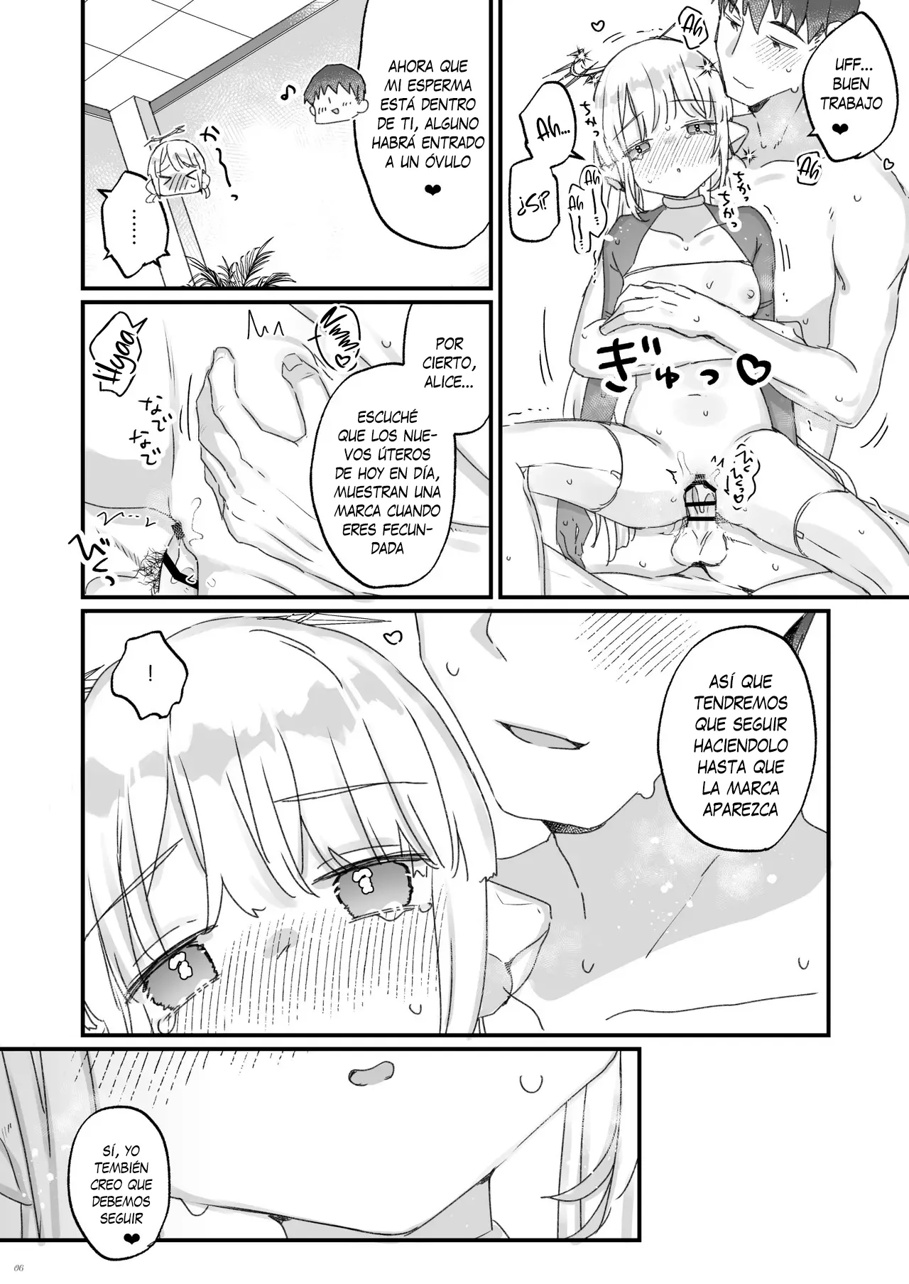 Onaho ochi shita kikai tenshi-sama to ore no ninshin katsudou | La Ángel Mecánica Convertida en Onahole y mis Intentos de Embarazarla page 6 full