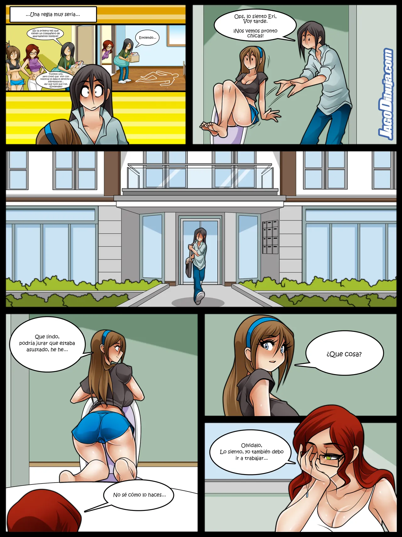 Living With HipsterGirl and GamerGirl Web-Comic page 6 full