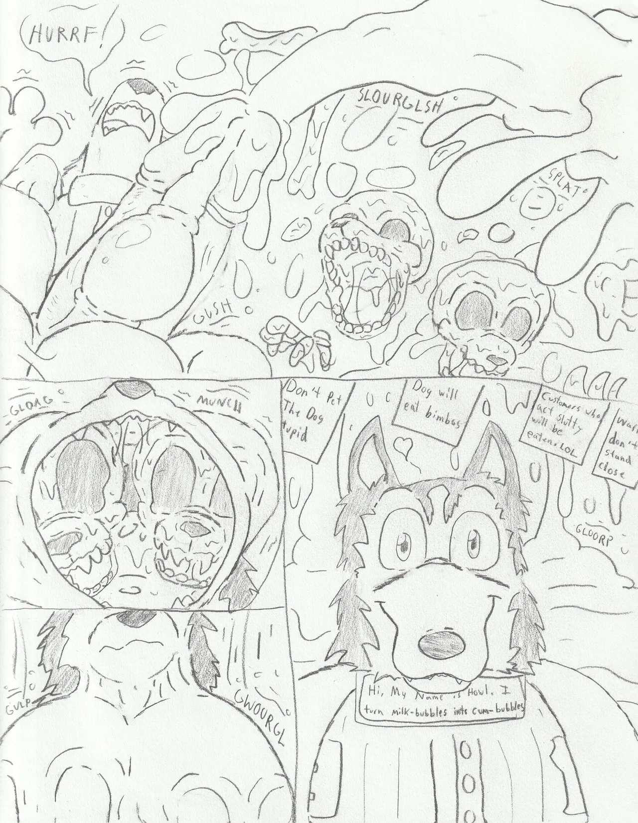 Howl + Howl's Store: Read The Signs + Howl's Store: Don't Kiss the Dog page 8 full