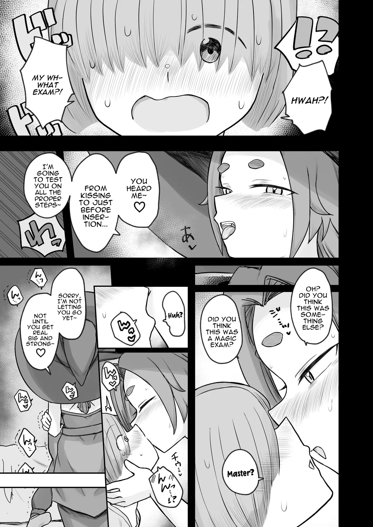 “Warabe-sotsu Shiken” de Deshi ♂ Kara Seishi o Shiboritoru Deshi Rabu de Kachi Chi Majo Shishō 1000-sai ￪ | 1000 Year Old Witch Cumsqueezes Her Disciple During His Virginity Graduation Exam page 7 full