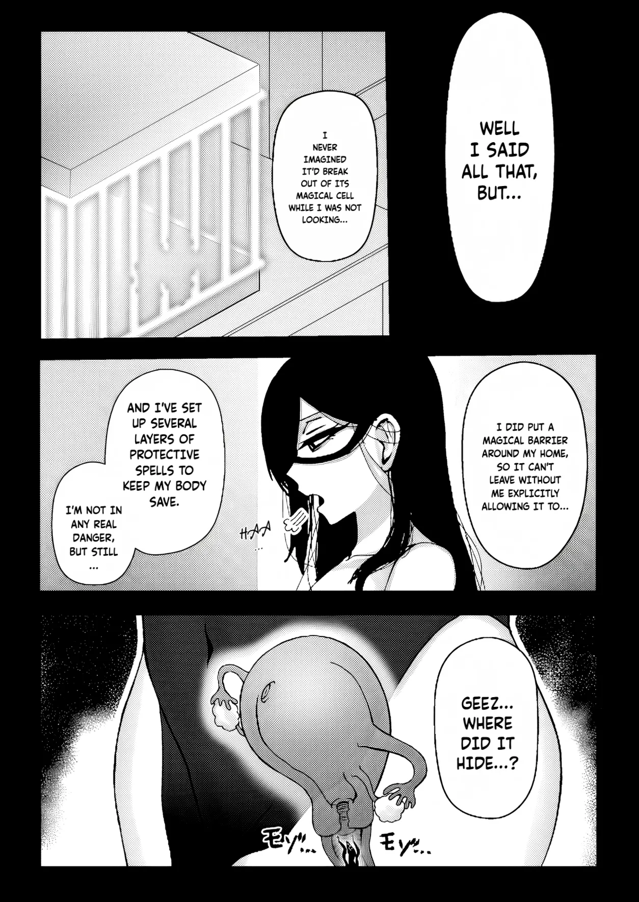 Majo ga Shokushuu to Mushi ni Kisei Sarete Shikyuu to Jinsei o Mechakucha ni Sareru Hanashi | A story of a witch infected by tentacles and bugs and how they seriously messed up her womb and life! page 4 full