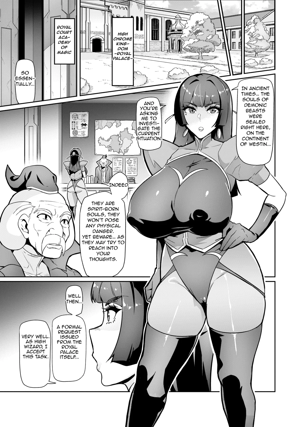 Maken no Elena Season II ~Wakaba to no Koi ni Moreochiru Majo-tachi~ | High Wizard Elena Season II ~The Witches Who Succumbed to Young Love~ Ch. 1 page 3 full