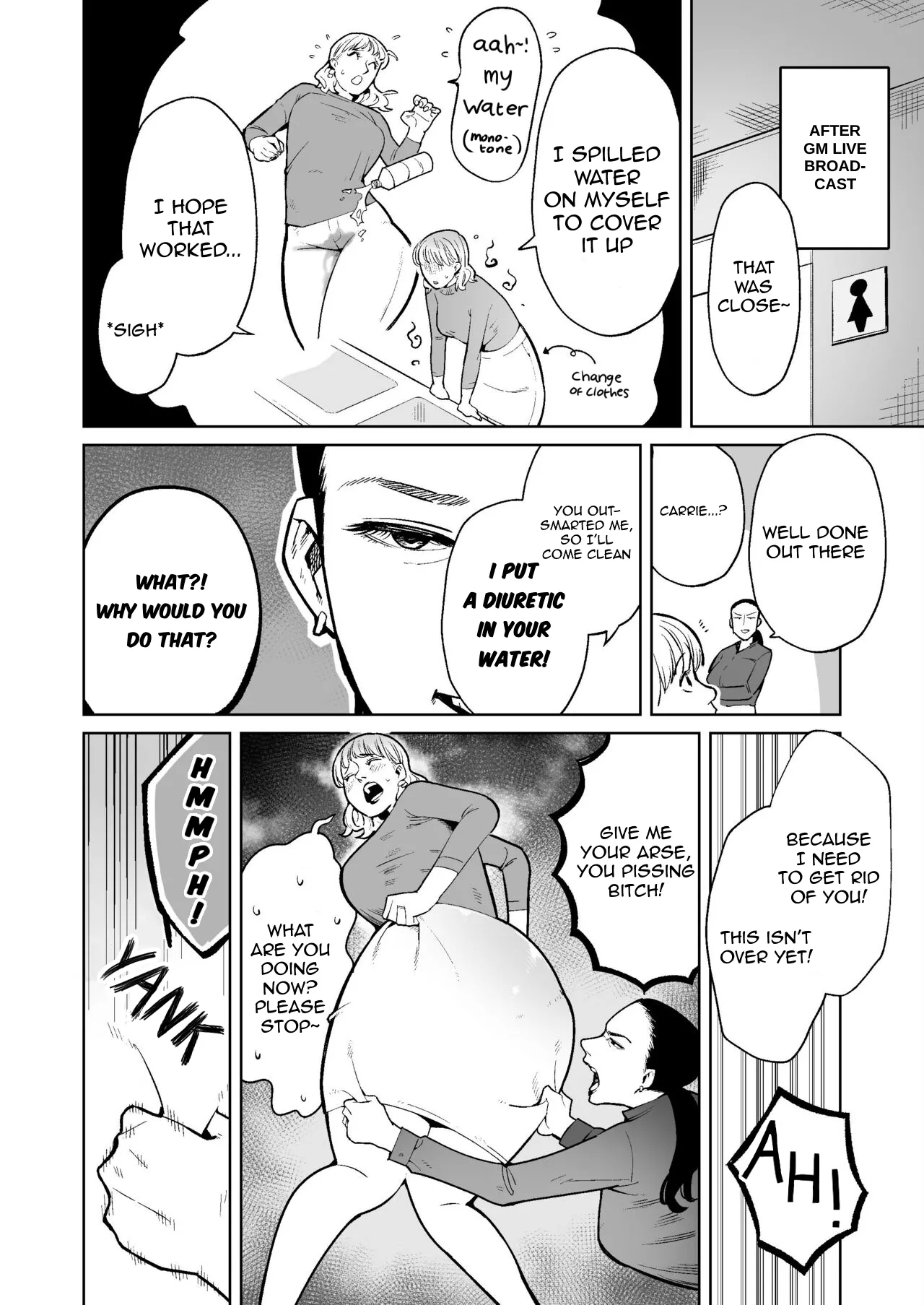 Douryou no Wana de Koukai Dappun Shita Hitozuma Joshi Announcer | A Female Presenter Defecates Live on TV page 8 full