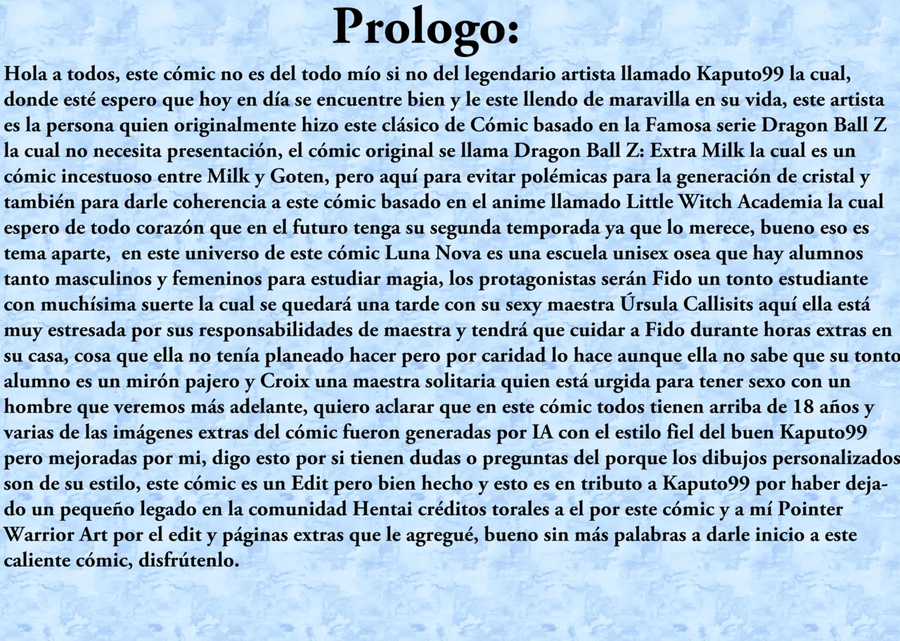 Little Witch Academia  - Un Dia Con MI Maestra Caliente - Comic Español NSFW page 2 full