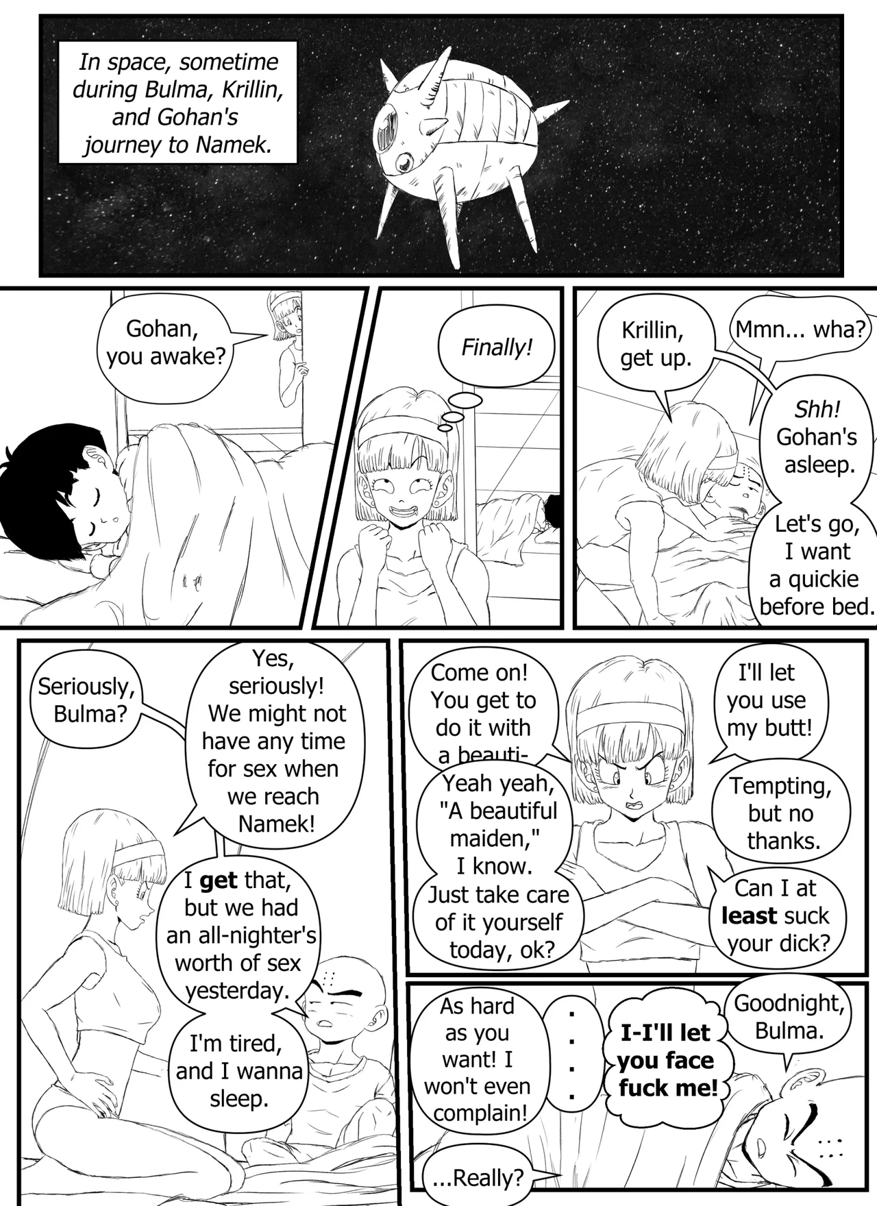 Trip to Namek page 1 full