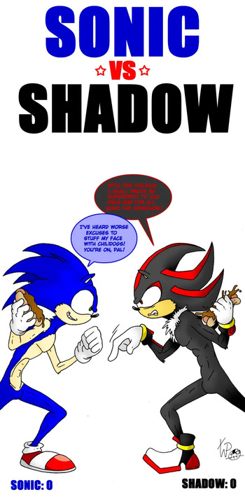 SONIC vs SHADOW cover