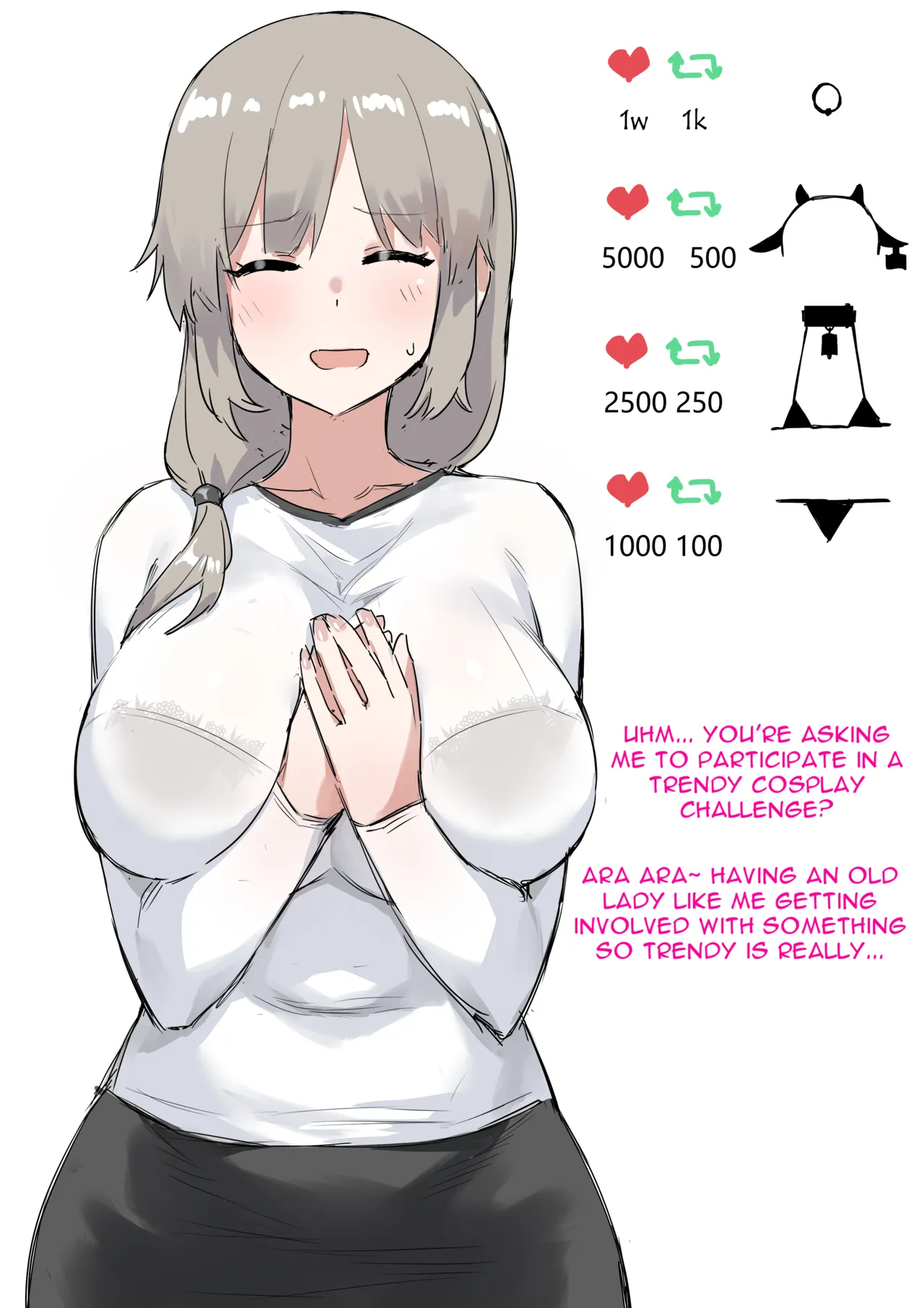 Tsuki Uzaki Compilation Valentines Day Schoolgirl Cosplay X Cowgirl Cosplay page 4 full