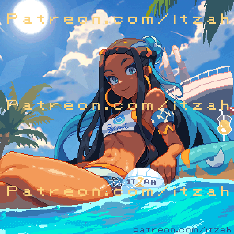 Nessa. Pixel Art Animated wallpaper. page 4 full