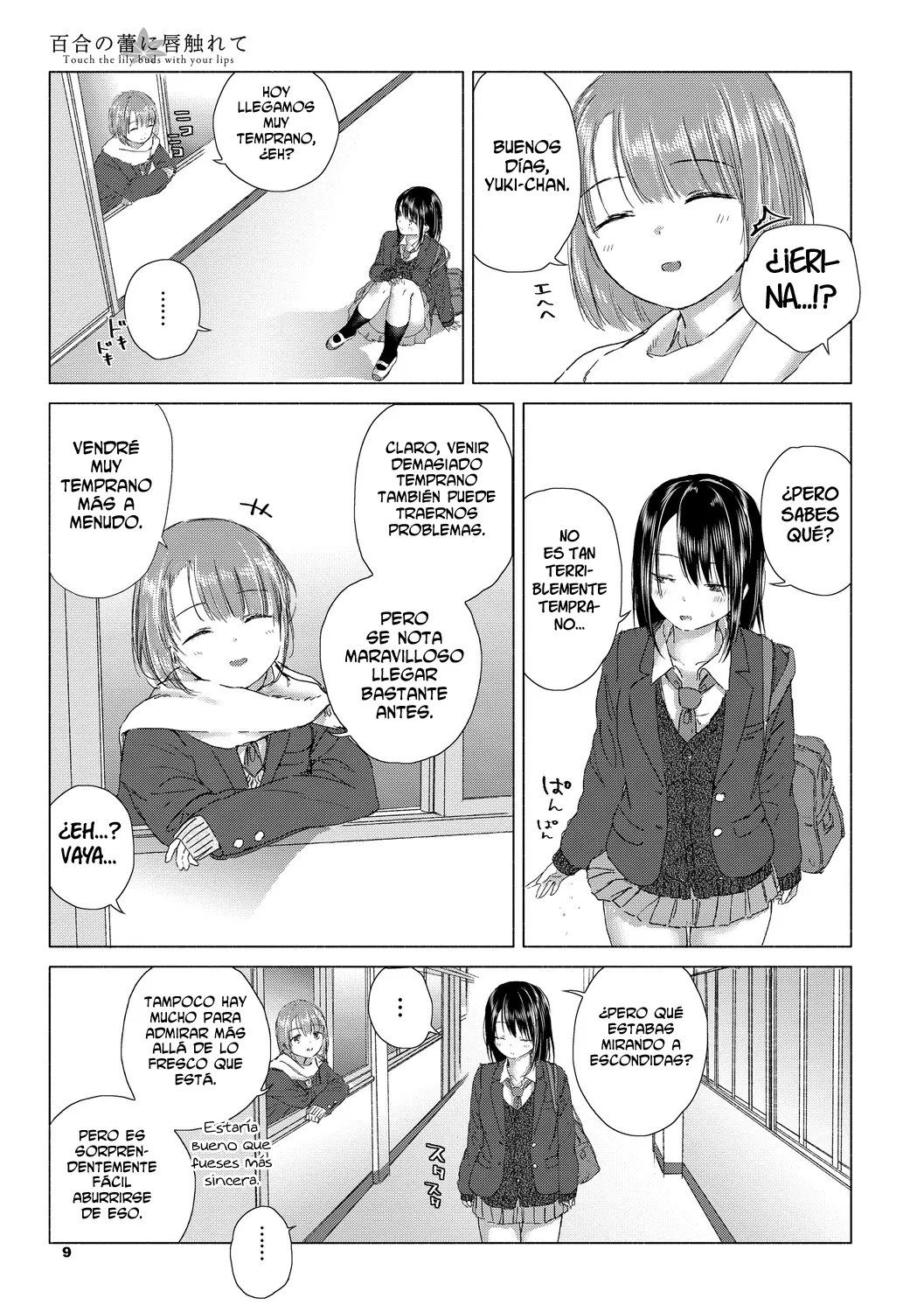 Yuri no Tsubomi ni Kuchibiru Furete page 9 full