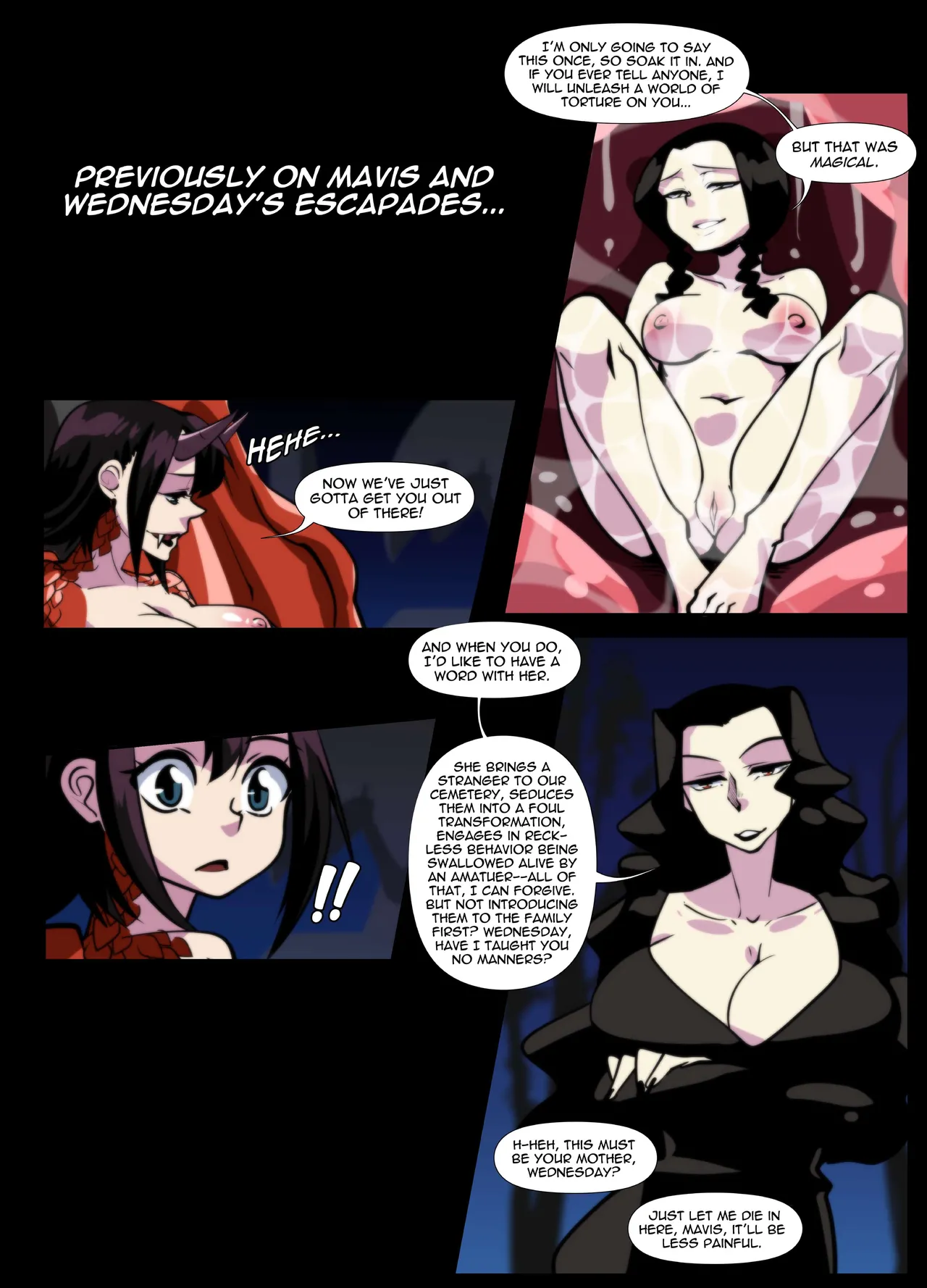 Mavis and Wednesday's Familial Pleasures page 3 full