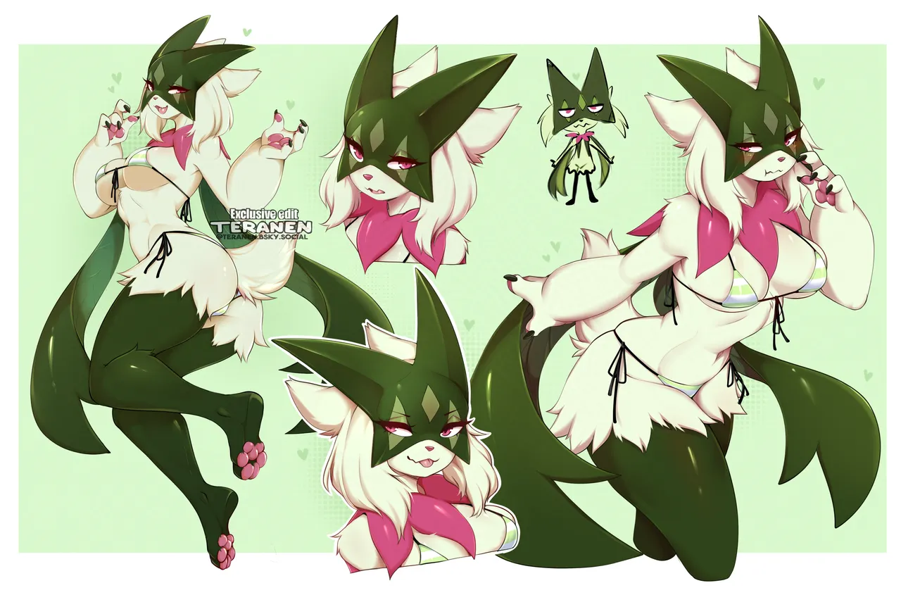 Salad Meowscarada sketch edits page 2 full