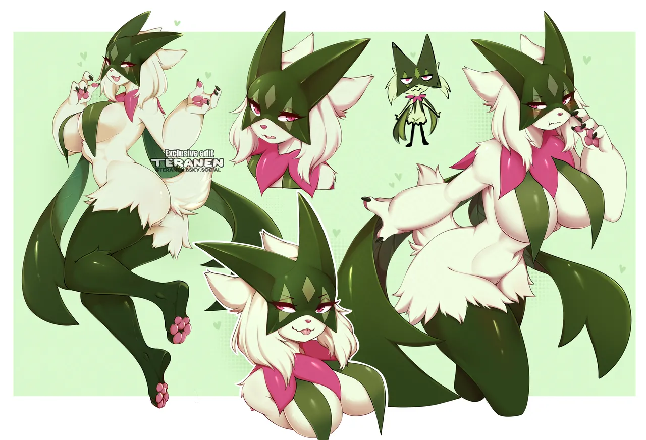 Salad Meowscarada sketch edits page 3 full