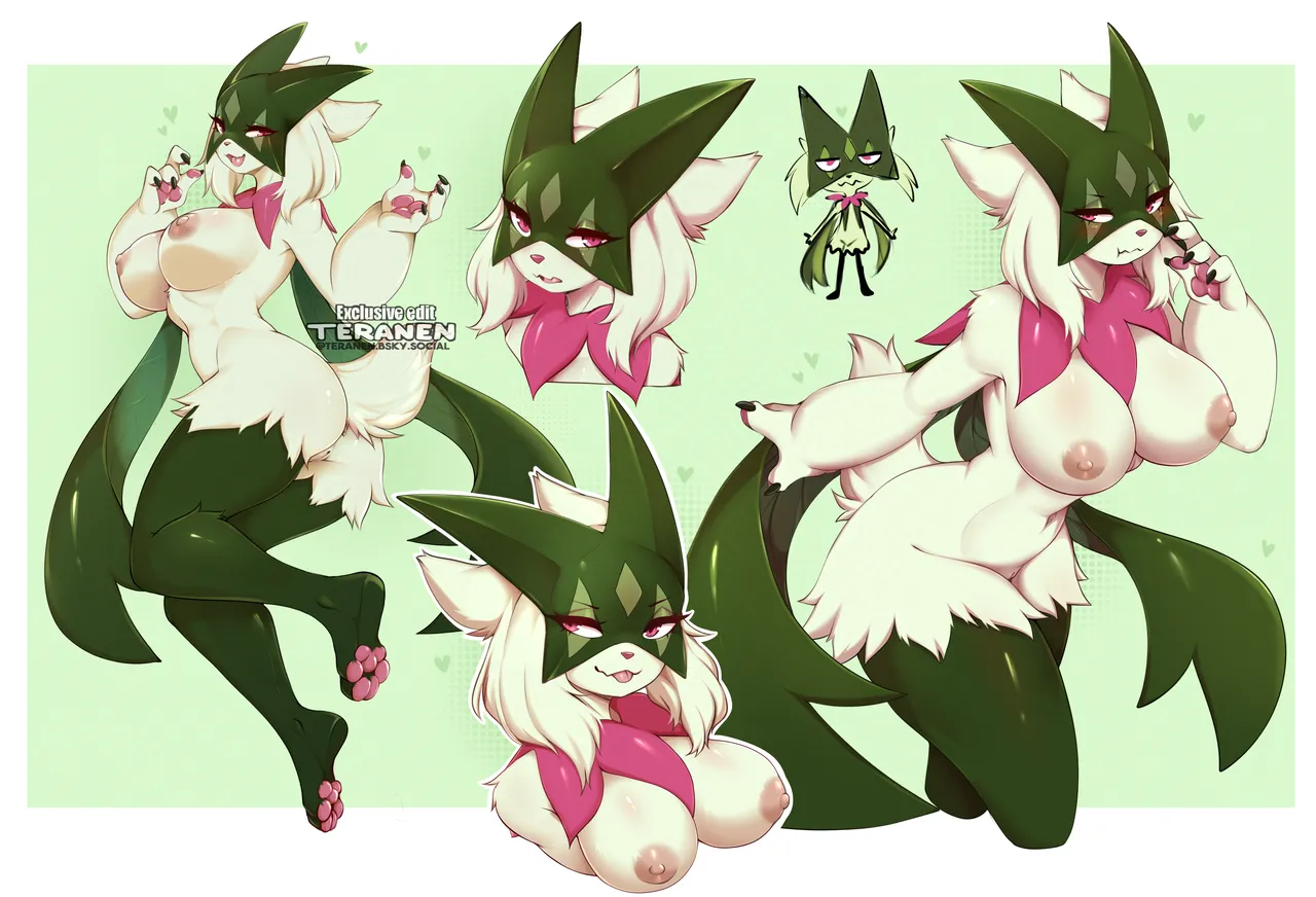 Salad Meowscarada sketch edits page 4 full