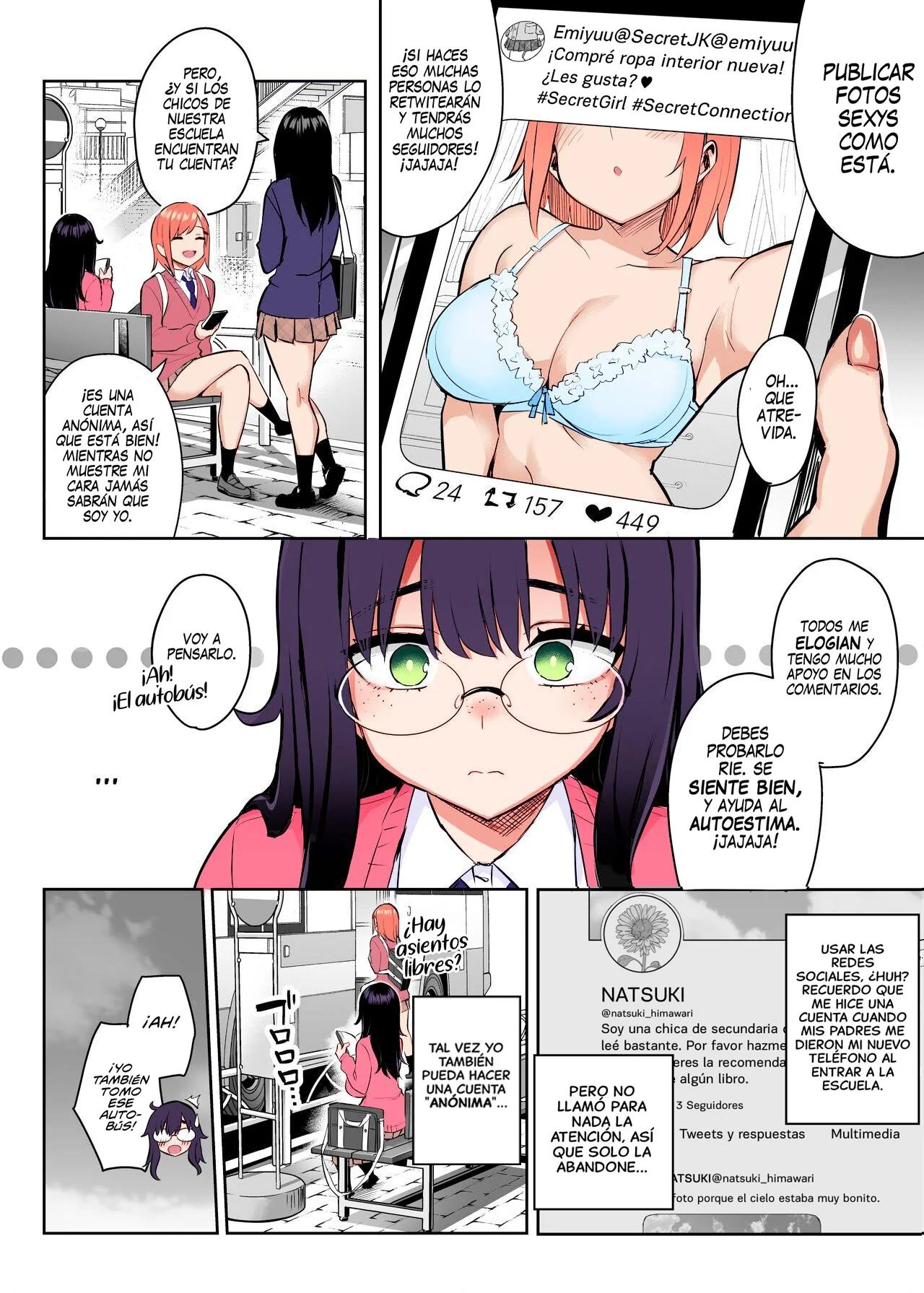 Moto InCha no Kyonyuu Yariman Imouto ga Erosugite, Onii-chan wa Mou...!! 0 ~Jimiko no Watashi ga Kawatta Riyuu~ | ¡¡No puedo con mi Hermanita comelibros ahora que se convirtió en una puta...!! 0 page 6 full