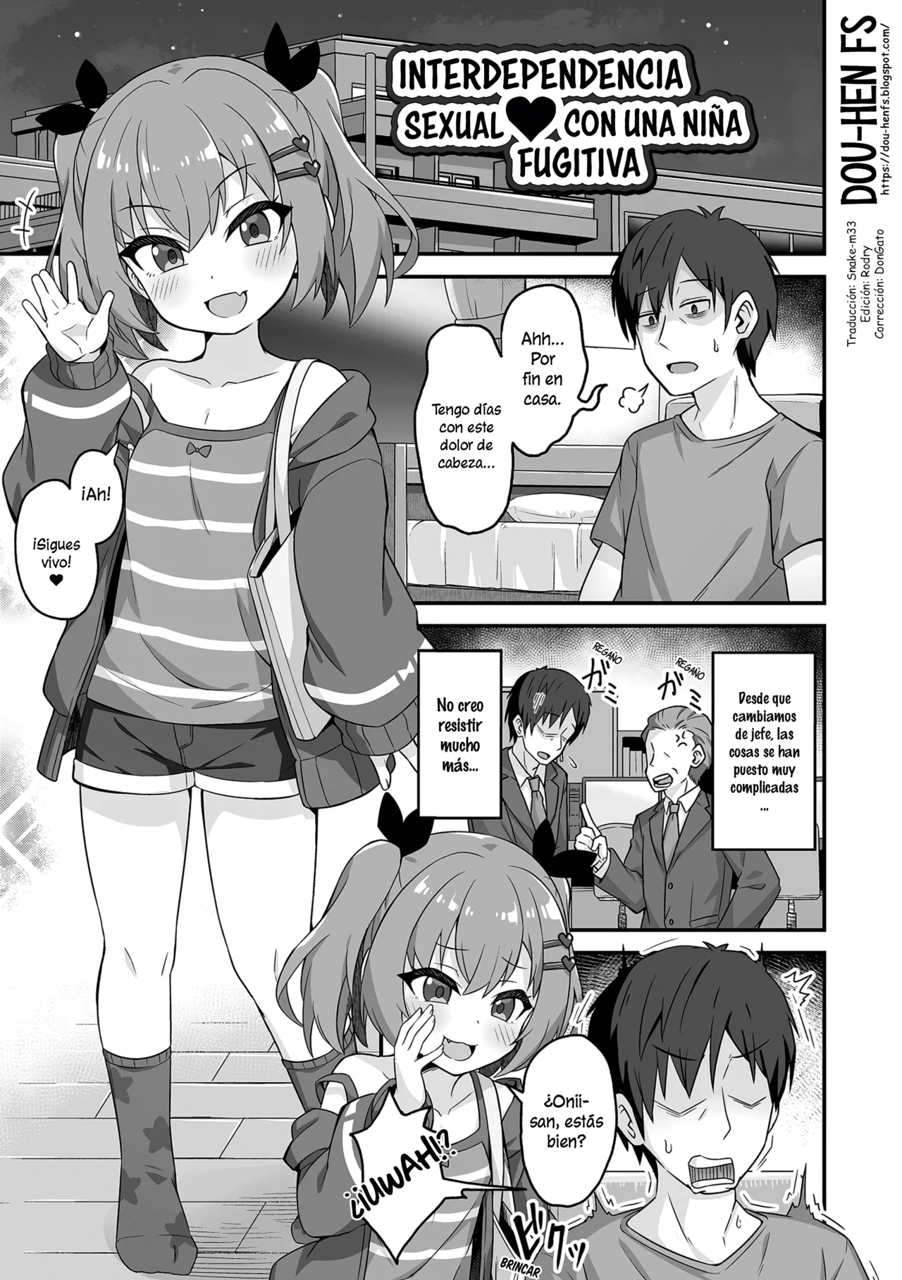 Namaiki Iede Shoujo no Kyouizon | Interdependencia sexual con una niña fugitiva page 1 full