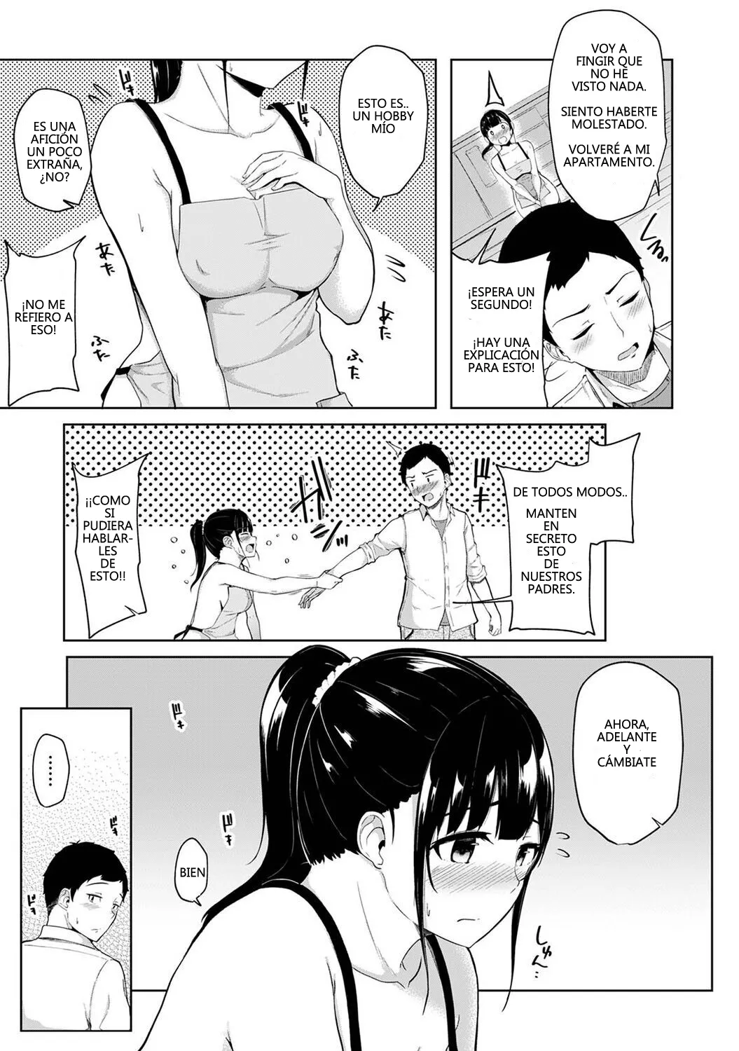 Pakohame Biyori ~Asa Okitara Imouto ga Hadaka Apron Sugata datta node Hamete Mita~ 1-3 | Crónicas Sexuales ~Una Mañana me Desperté y Luego de ver a mi Hermanita Desnuda con Delantal, Me la Cogí~ Cap. 1-3 page 5 full