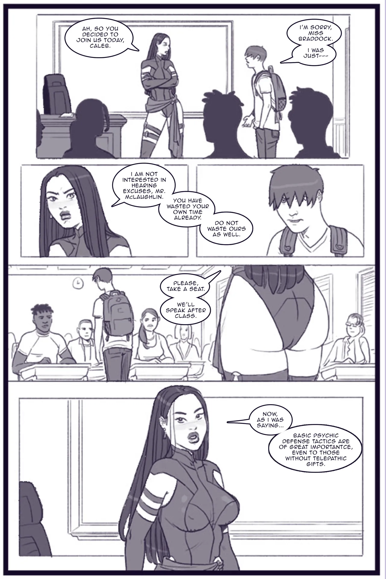 X Academy Bimbofied - Psylocke page 8 full