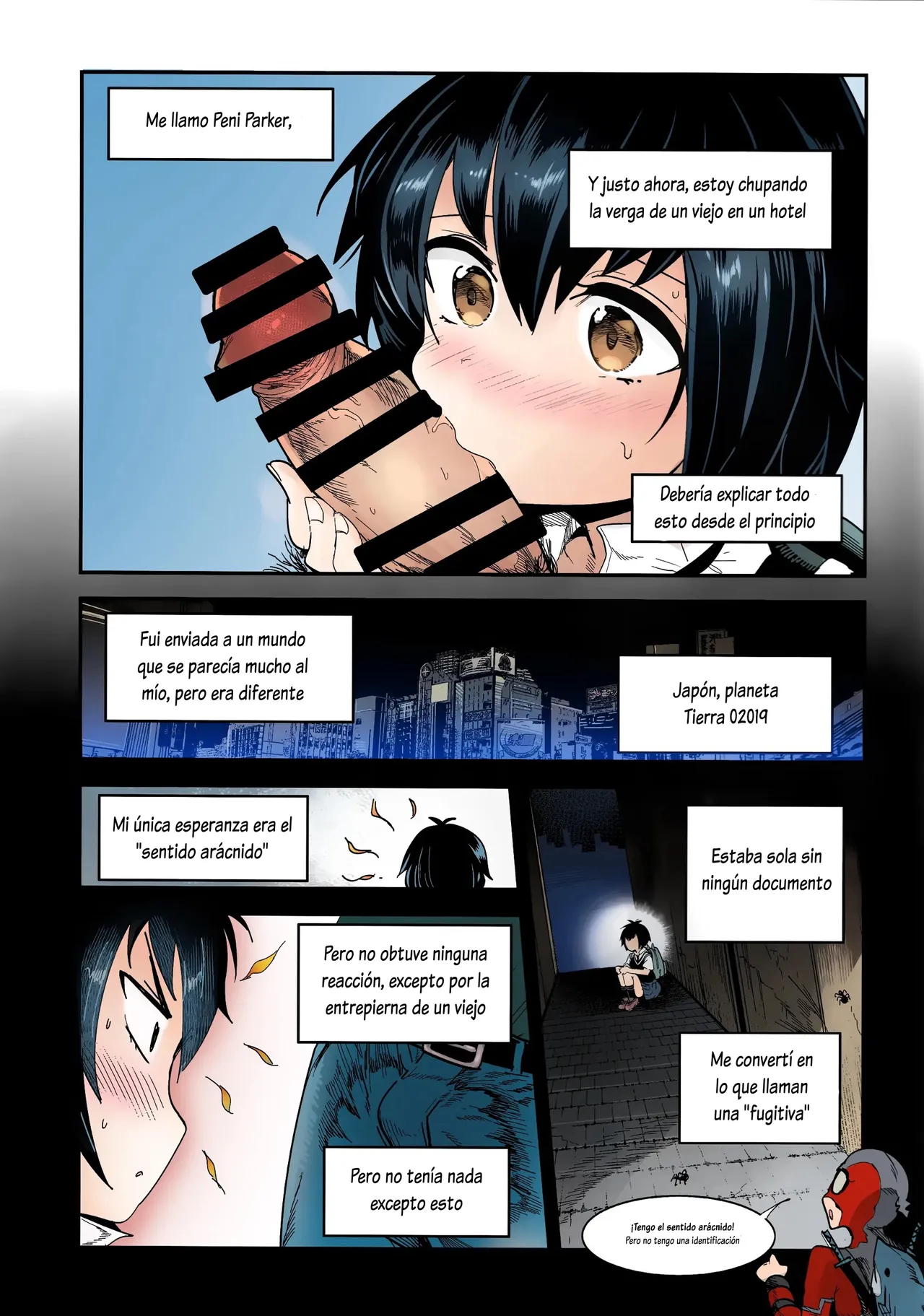 Peni Parker no Usui Hon ni wa Ooinaru Sekinin ga Tomonau | El Libro Ligero de Peni Parker se Viene con una Gran Responsabilidad page 6 full