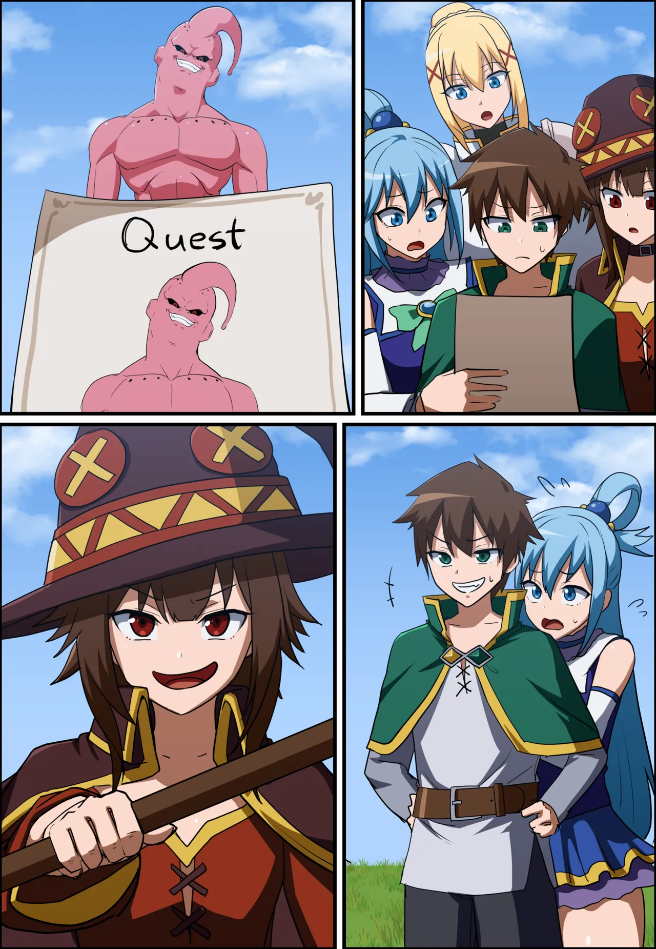 KONOSUBA - Kazuma Satou / Aqua / Megumin / Darkness  │ page 3 full