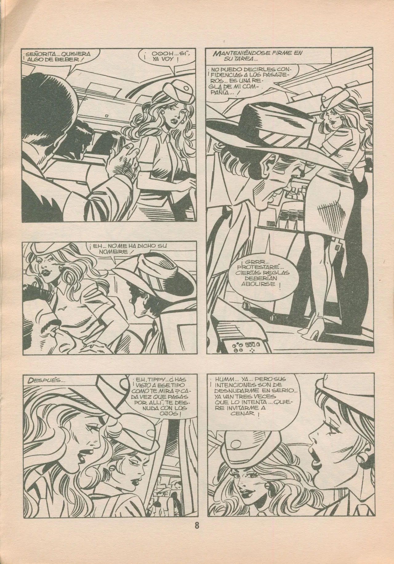 Azafatas 24_No violéis a Tippy - La doctora_Obscena Intriga page 8 full