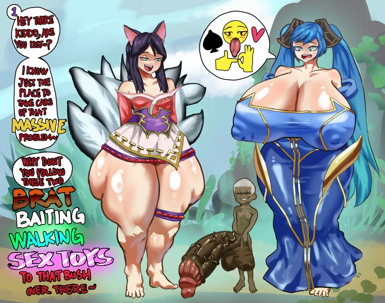 Ahri &amp; Sona x Brat page 1 full