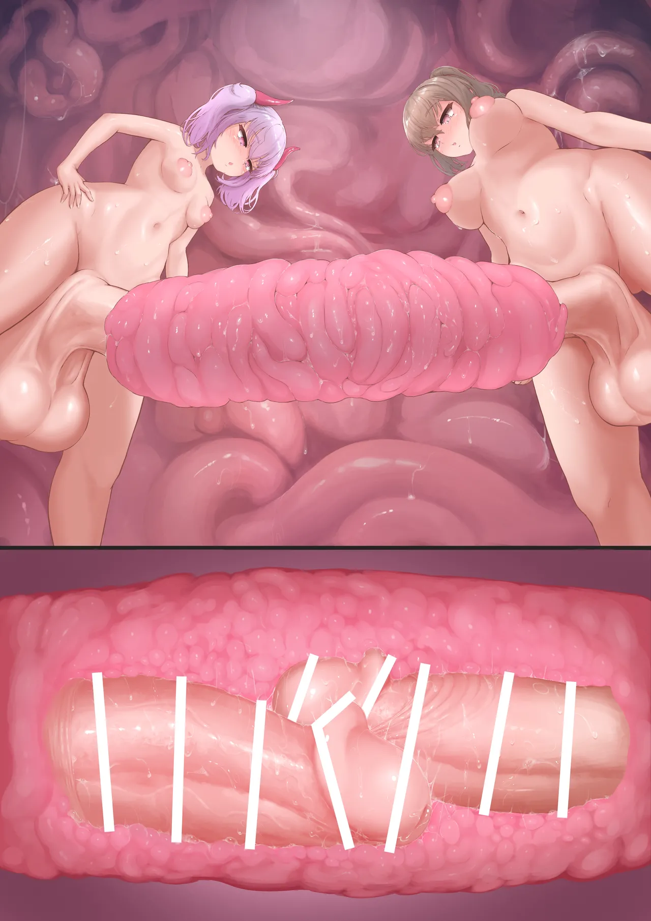 Futanari CG Collection Progress Penetrating Tentacle Onahole With Helmet Matching page 5 full