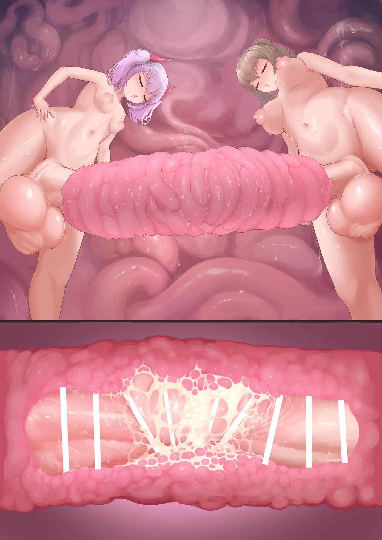 Futanari CG Collection Progress Penetrating Tentacle Onahole With Helmet Matching page 8 full