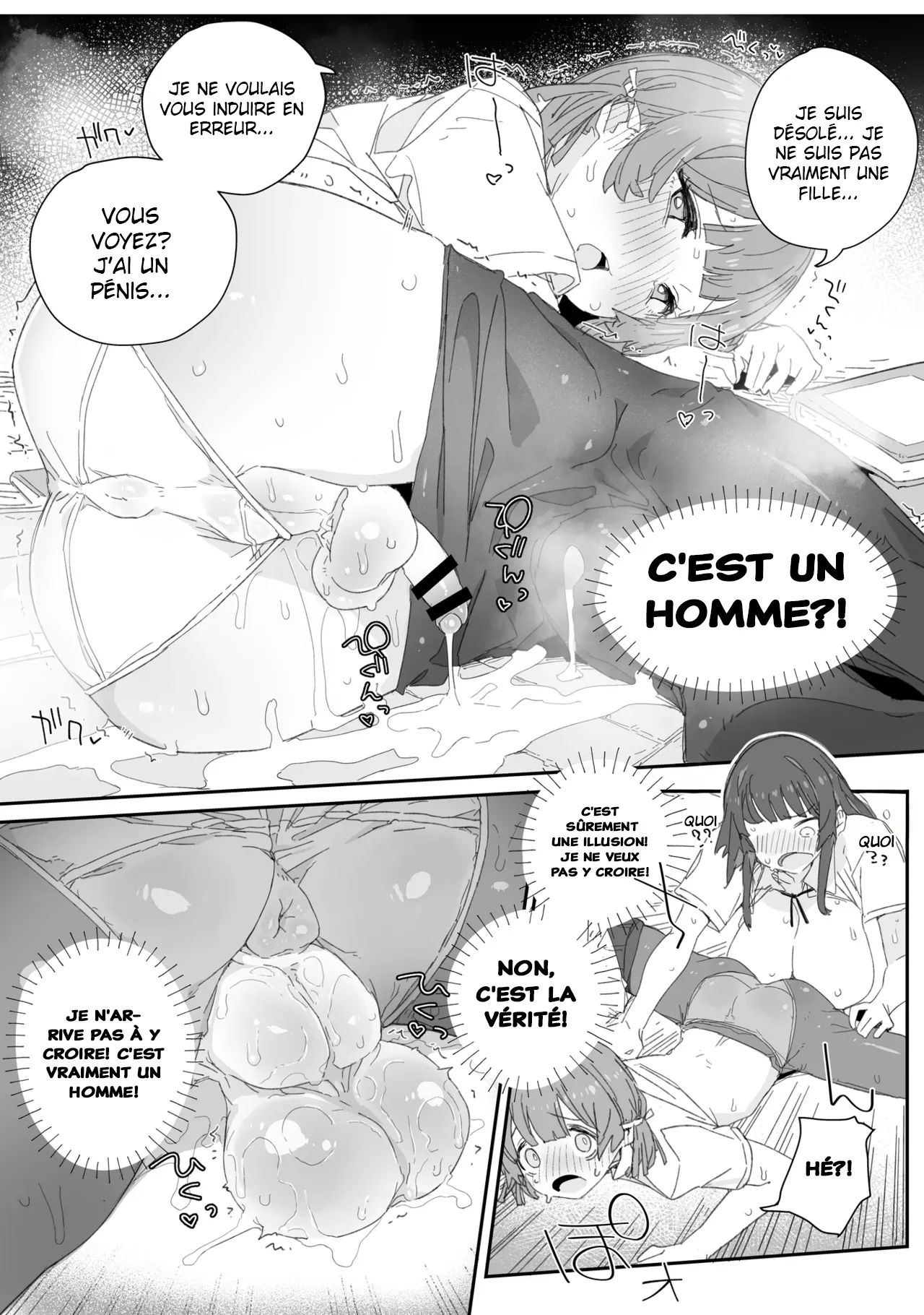 Ne trouble pas ma morale !!! ~ Comment la présidente du comité des mœurs, une futanari à la forte libido, a perdu le contrôle face à un garçon efféminé ~ page 8 full