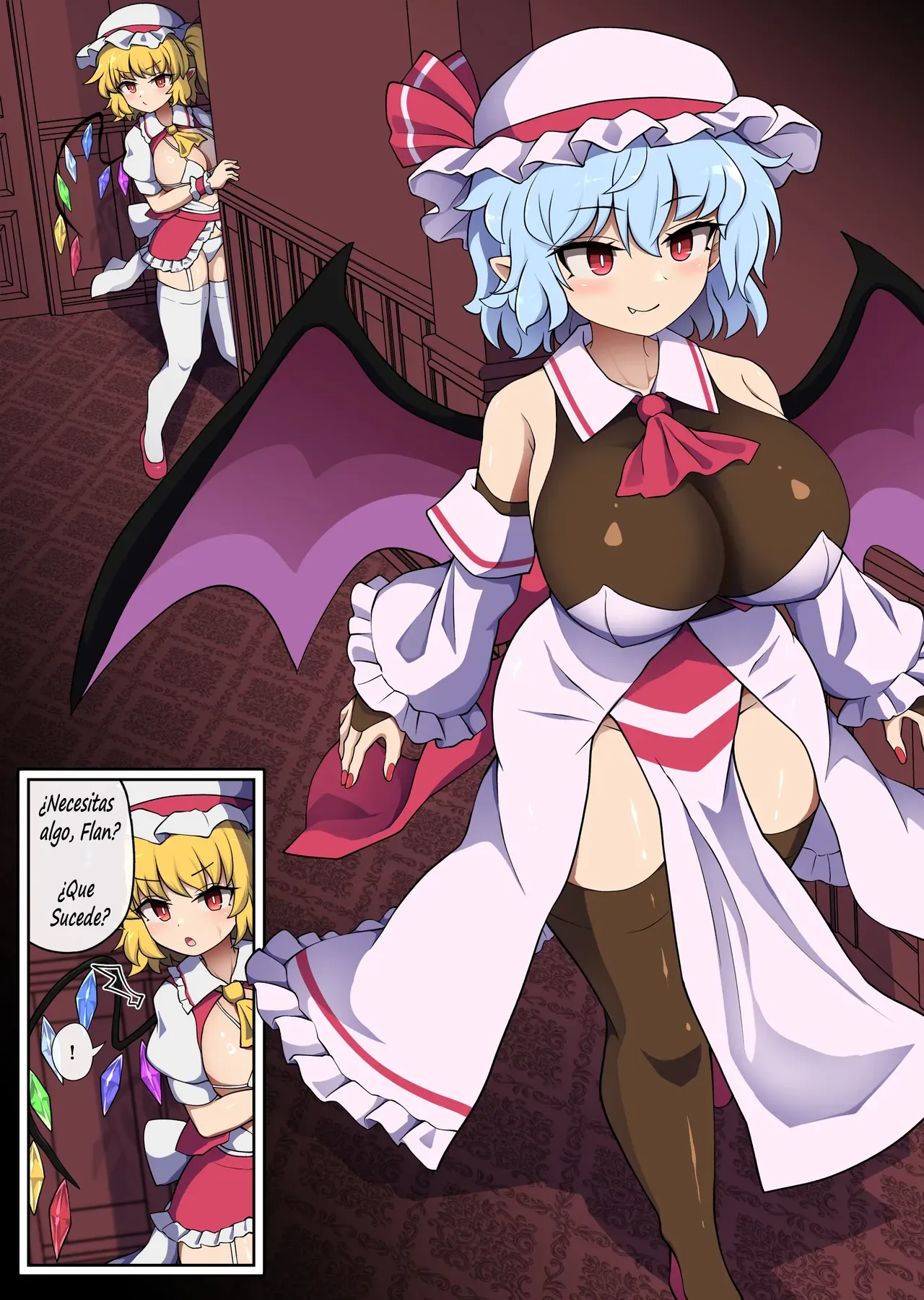 Flan-chan feels lust for Futanari Remilia page 1 full
