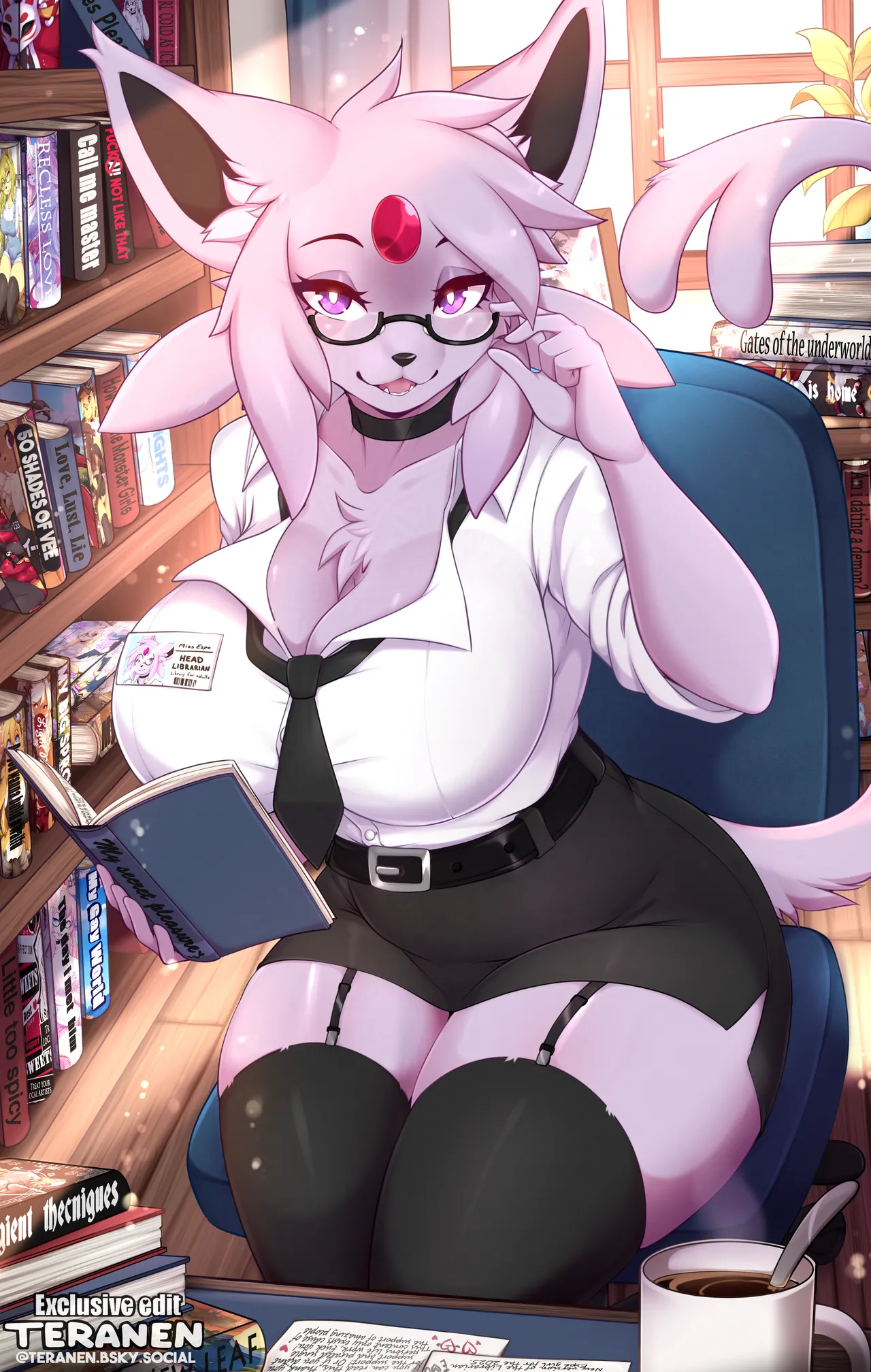 Espeon Miss Librarian edits page 8 full