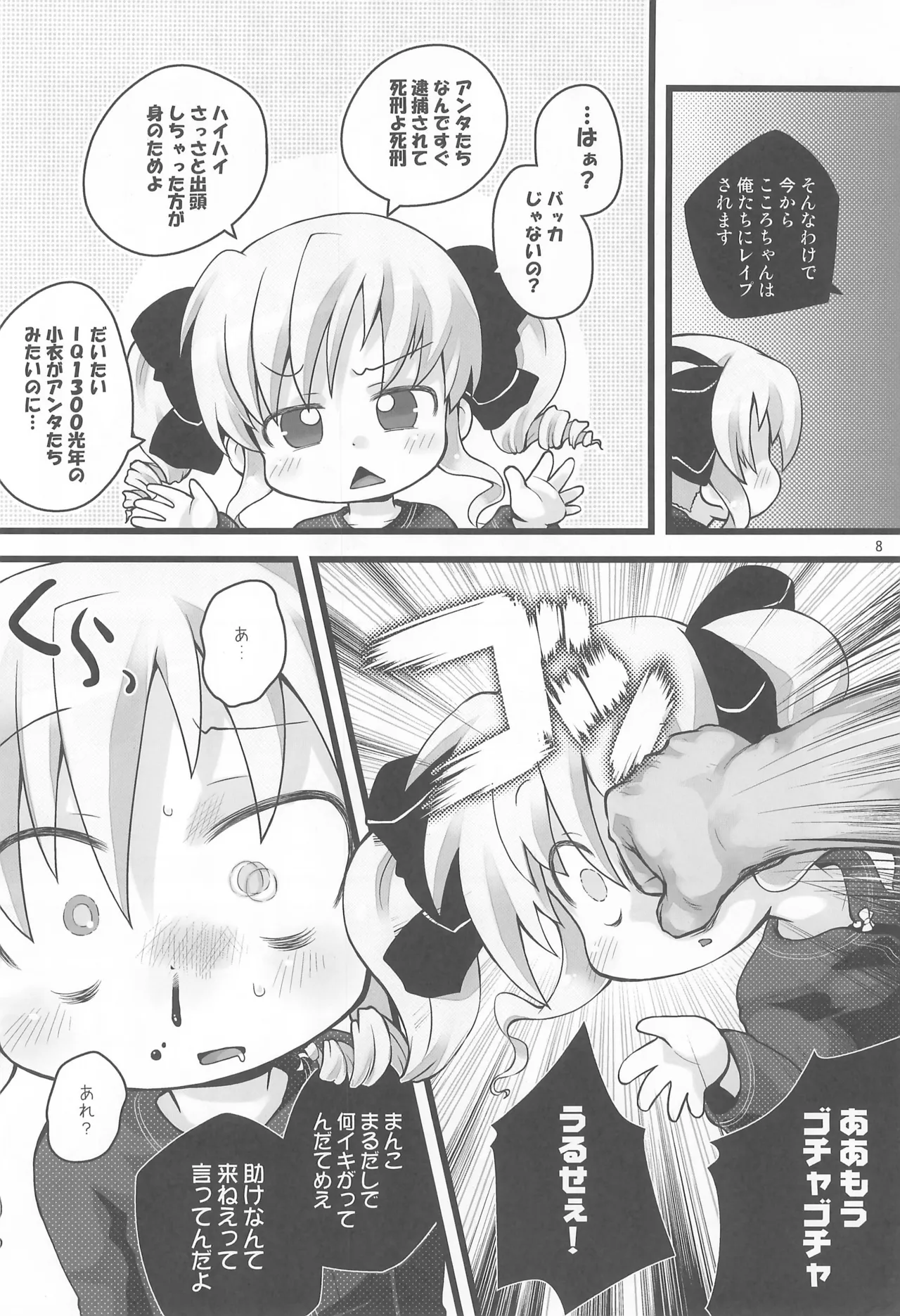 Bunnagu-Rape Kokoro-chan page 8 full