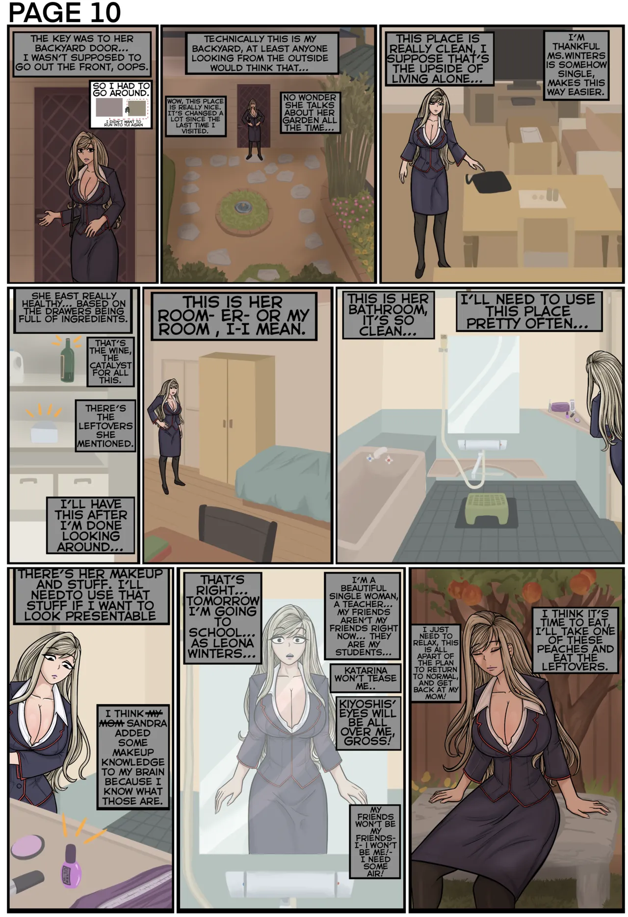 Student Transfer Body Swap - Leona X John page 10 full