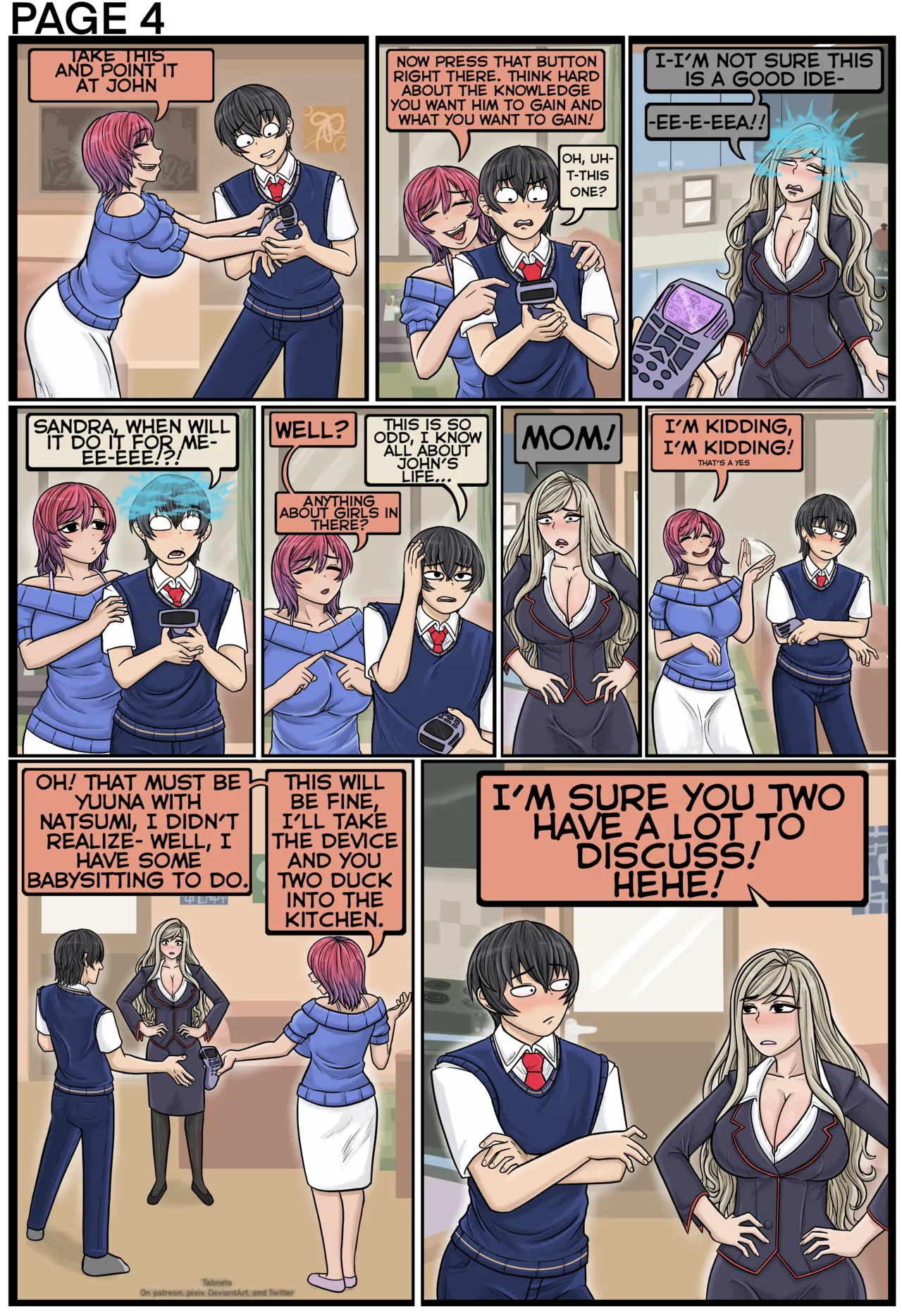 Student Transfer Body Swap - Leona X John page 4 full