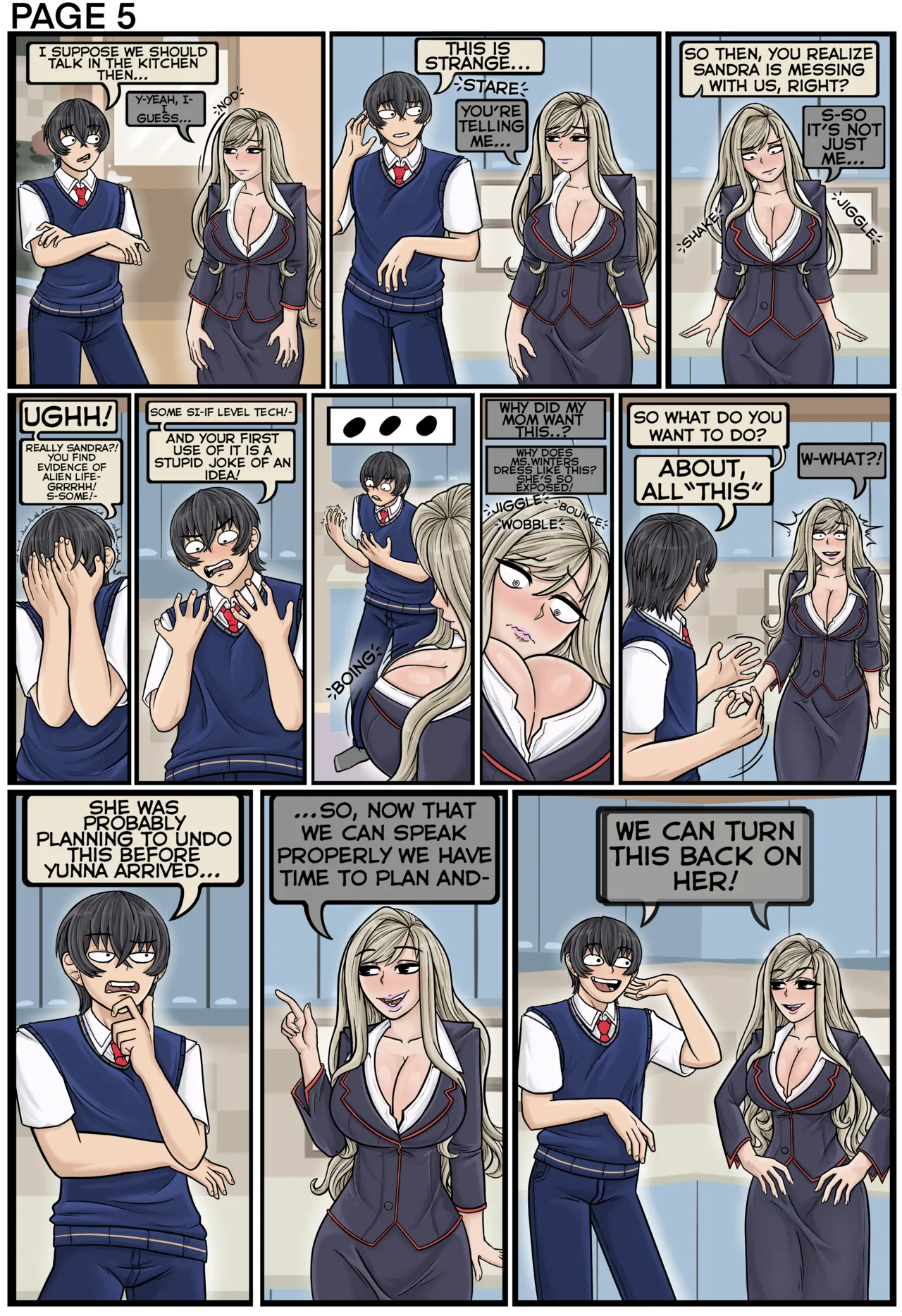 Student Transfer Body Swap - Leona X John page 5 full