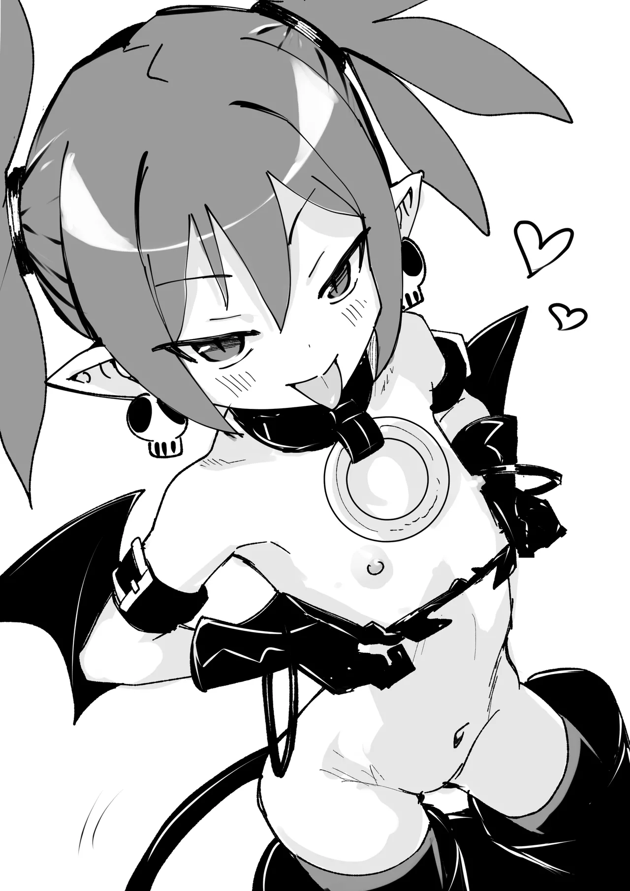 エトナのエッチな白黒漫画練習落書き page 1 full