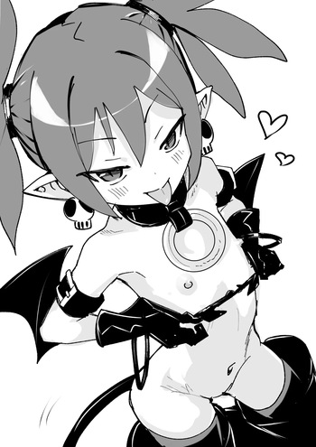 エトナのエッチな白黒漫画練習落書き cover