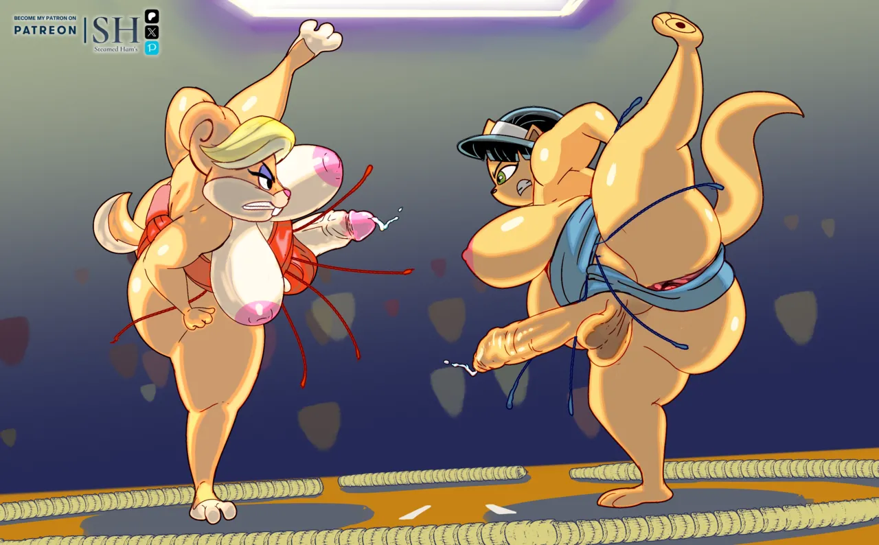 Patricia Bunny vs Mrs Katswell in Futa Sumo page 1 full