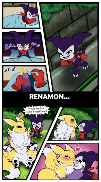 Impmon and Renamon cover